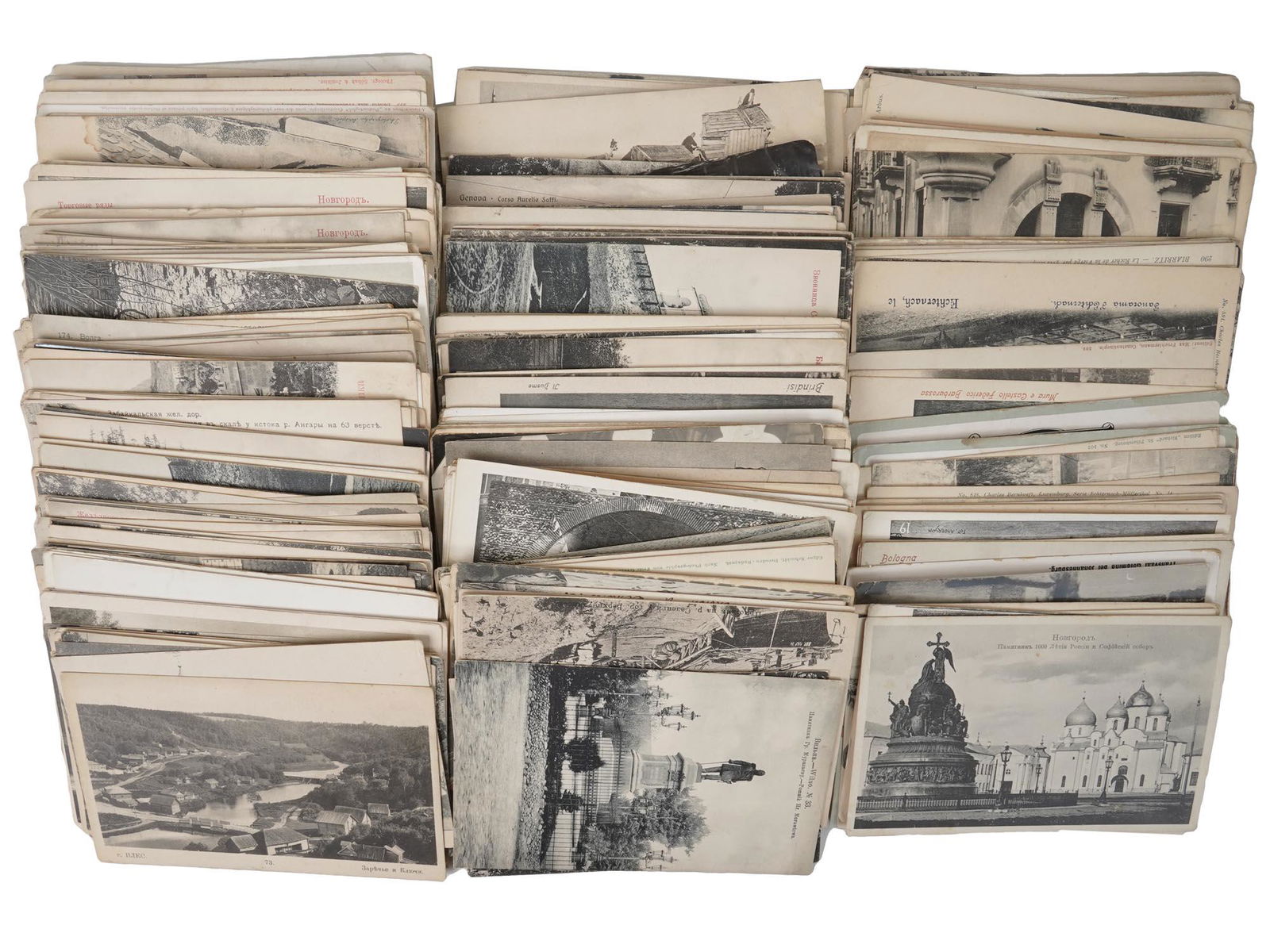 LARGE GROUP ANTIQUE RUSSIAN EUROPEAN POST CARDS (1 of 7)