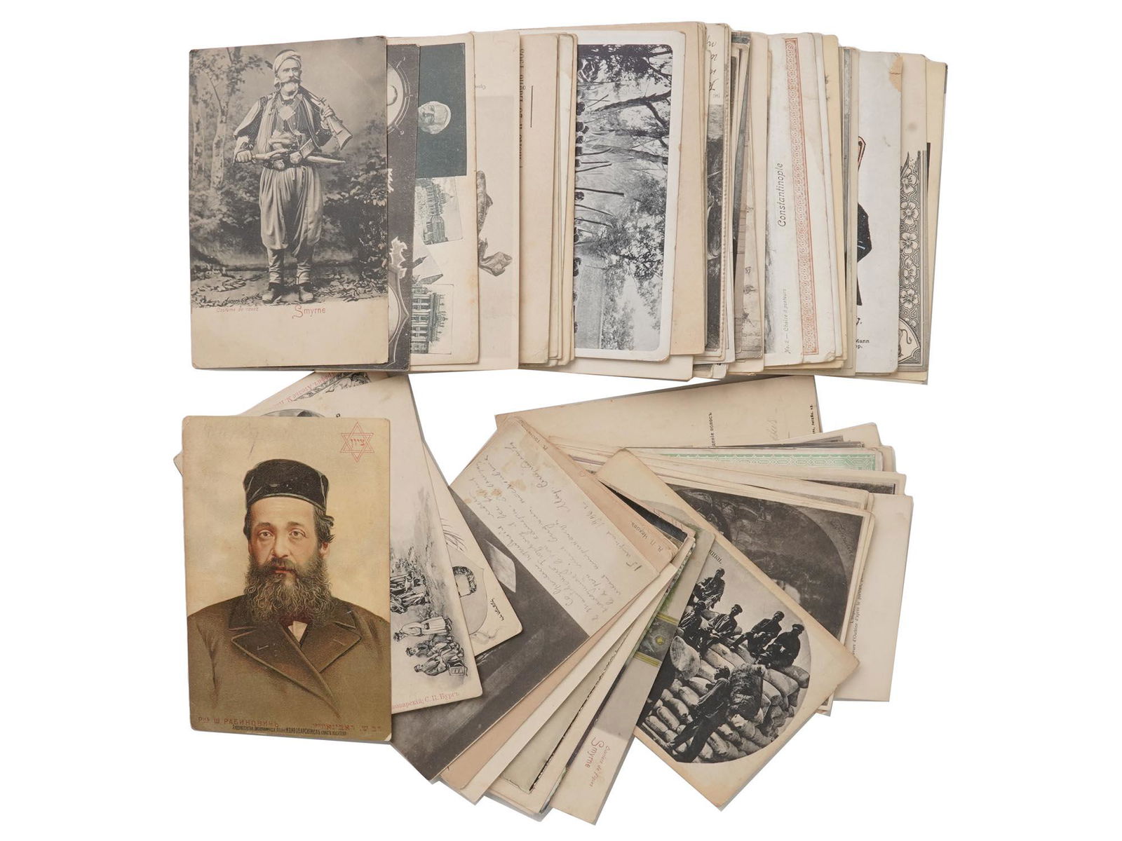 LARGE GROUP ANTIQUE RUSSIAN EUROPEAN POST CARDS (1 of 5)