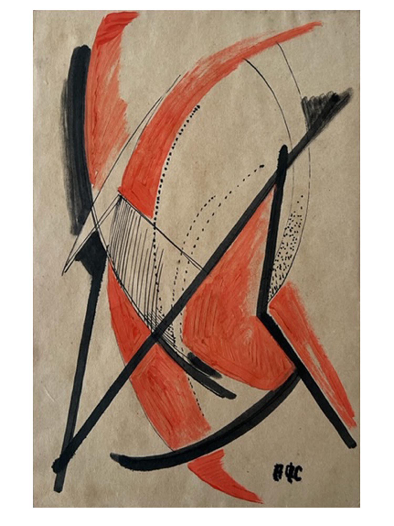 RUSSIAN ABSTRACT PAINTING ATTR ANTONINA SOFRONOVA (1 of 4)