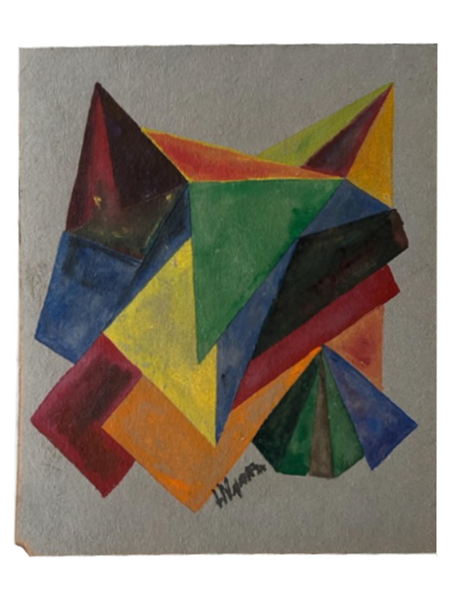 RUSSIAN ABSTRACT PAINTING ATTR NADEZHDA UDALTSOVA (1 of 4)