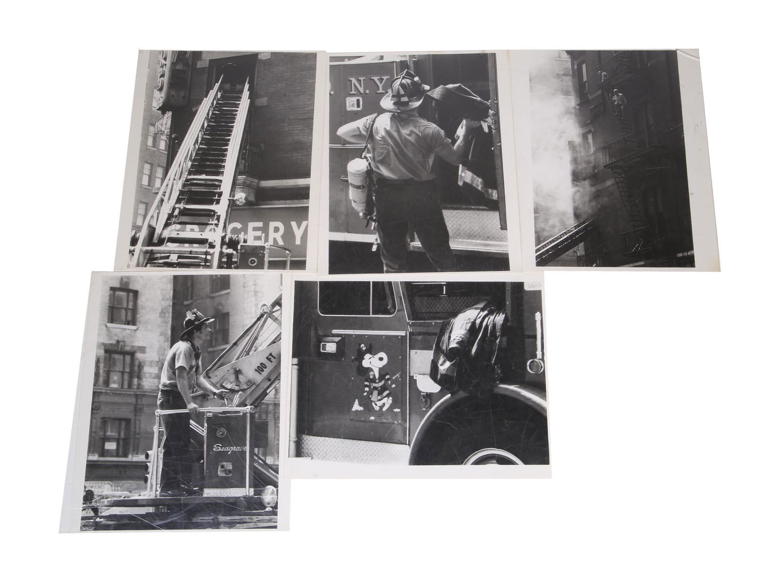 ALEX FREEMAN 1970 FIRE DEPARTMENT PHOTO PRINTS (1 of 2)