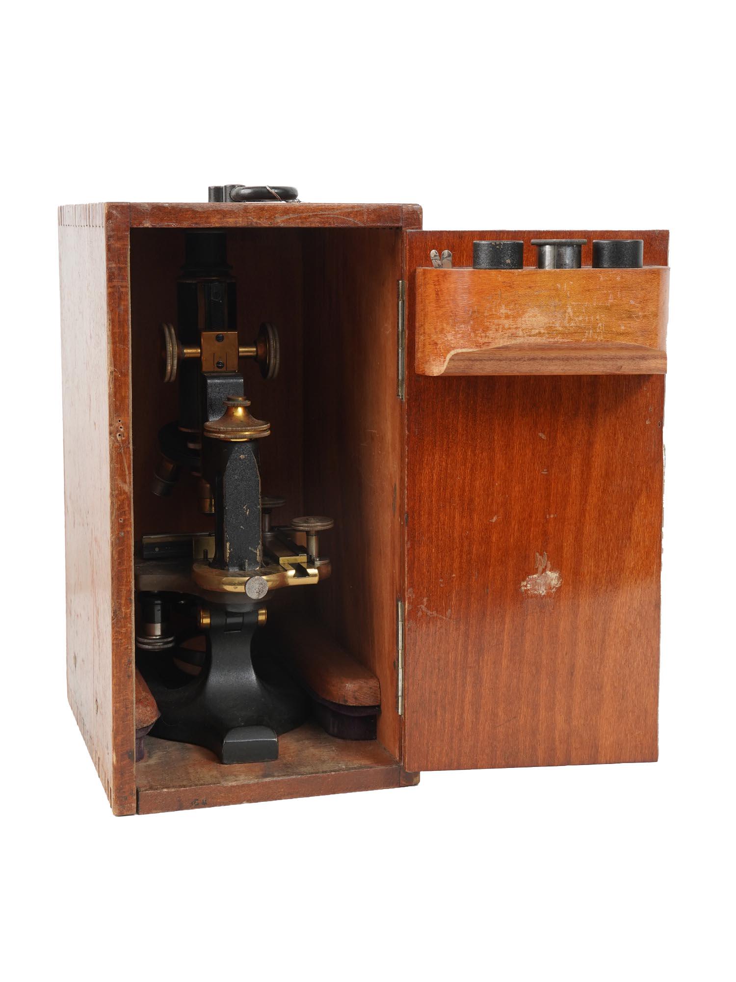 ANTIQUE 1900S MICROSCOPE SPENCER THREE LENS IOB (1 of 13)