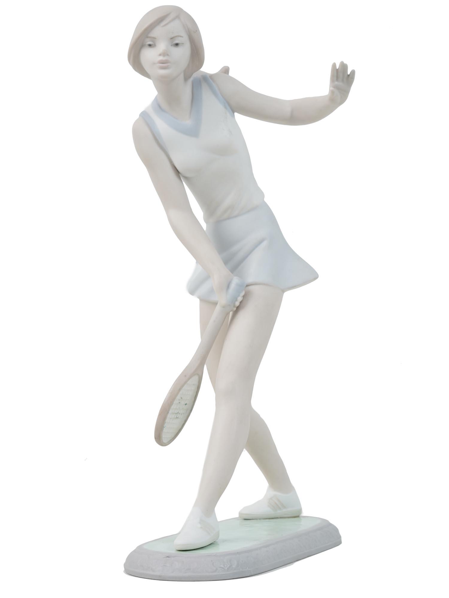 LLADRO FEMALE TENNIS PLAYER PORCELAIN FIGURINE (0278) on May 14, 2022 Antique Arena Inc. in NY