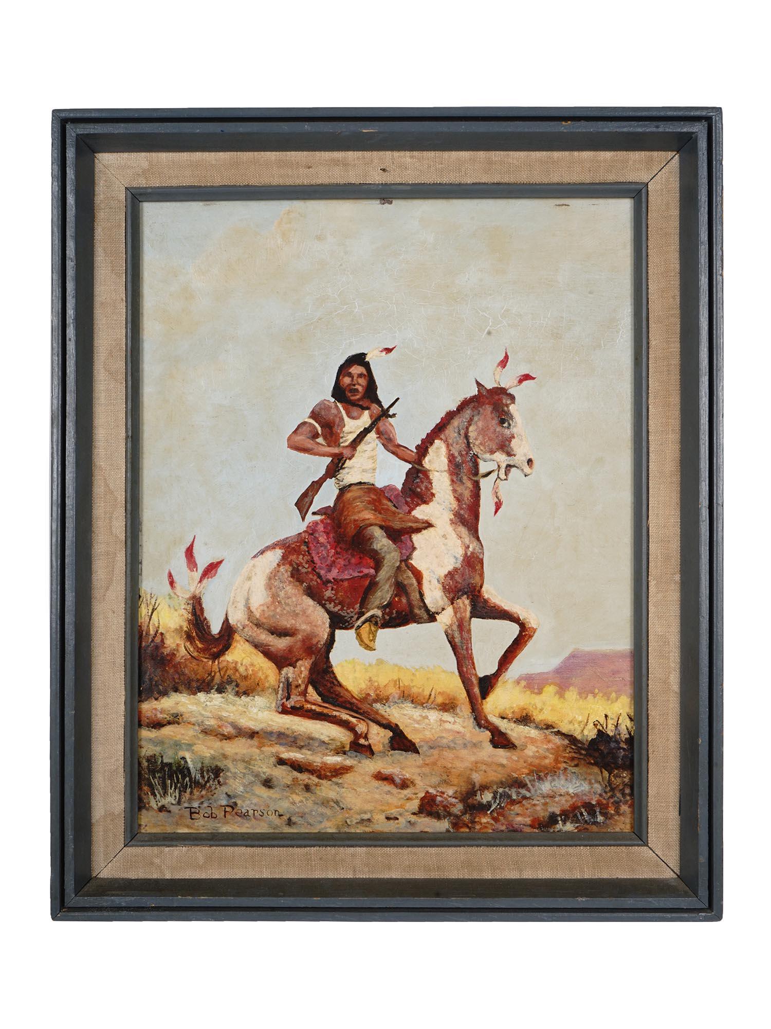 MID CENTURY AMERICAN PAINTING SIGNED BOB PEARSON (1 of 10)