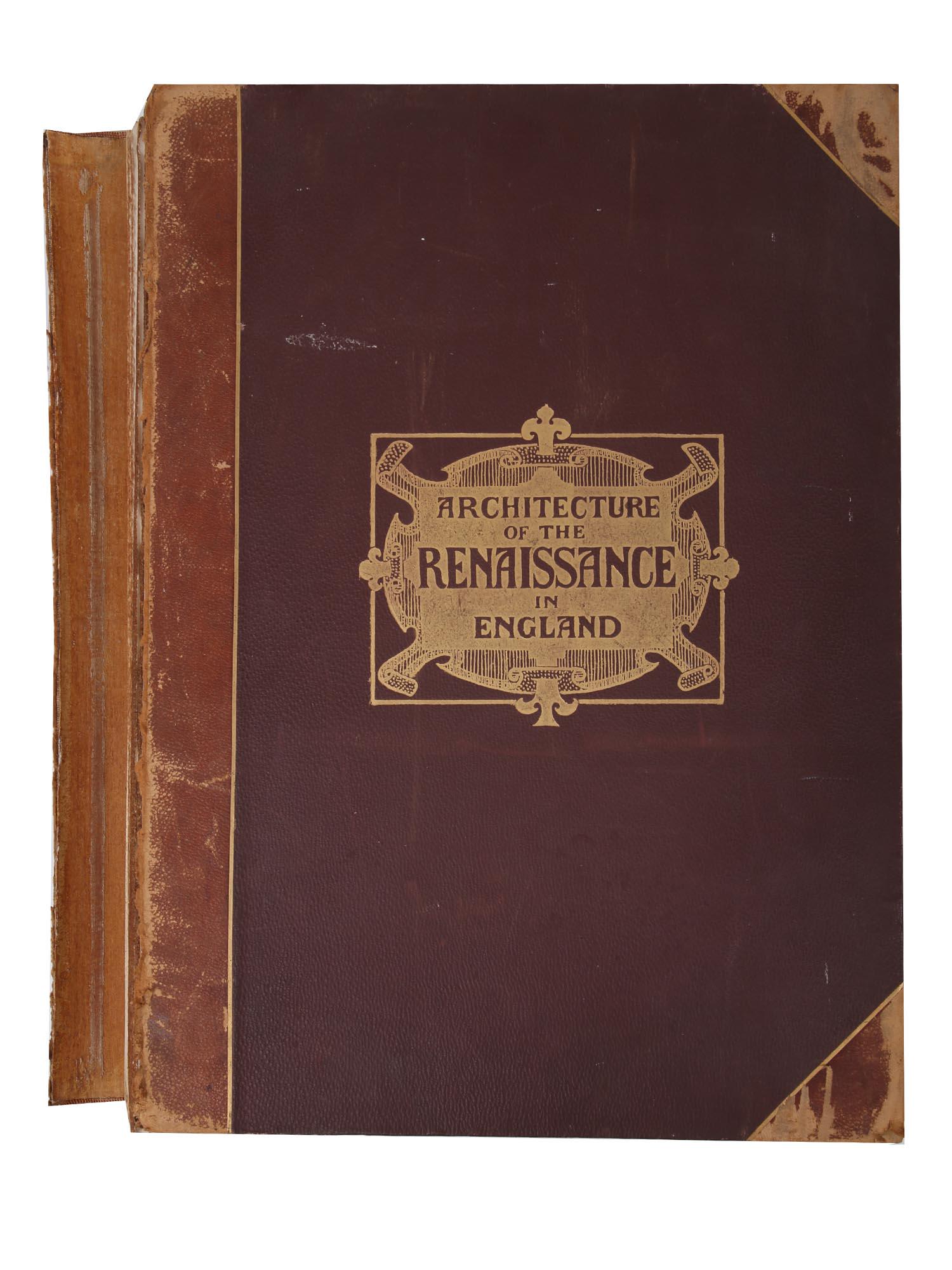 ARCHITECTURE OF THE RENAISSANCE IN ENGLAND BOOK (1 of 12)