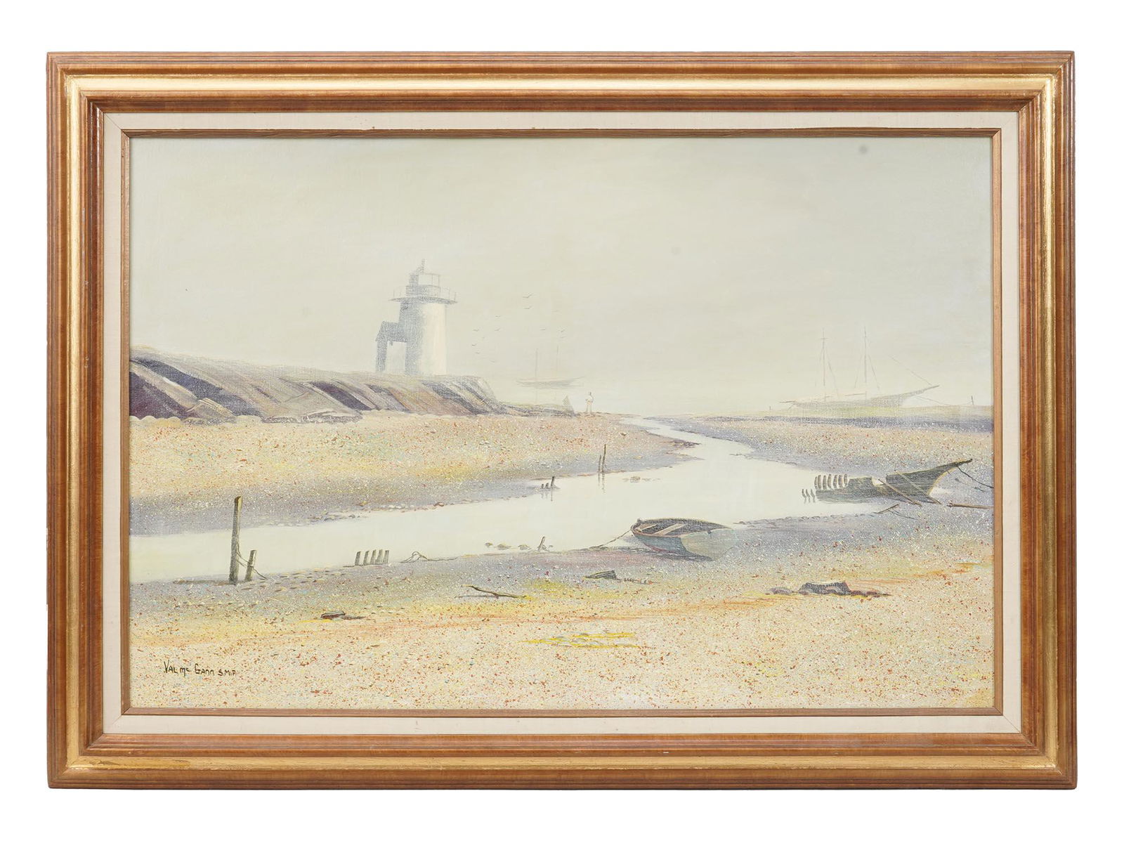 AMERICAN OIL PAINTING LANDSCAPE BY VAL MC GANN (1 of 7)