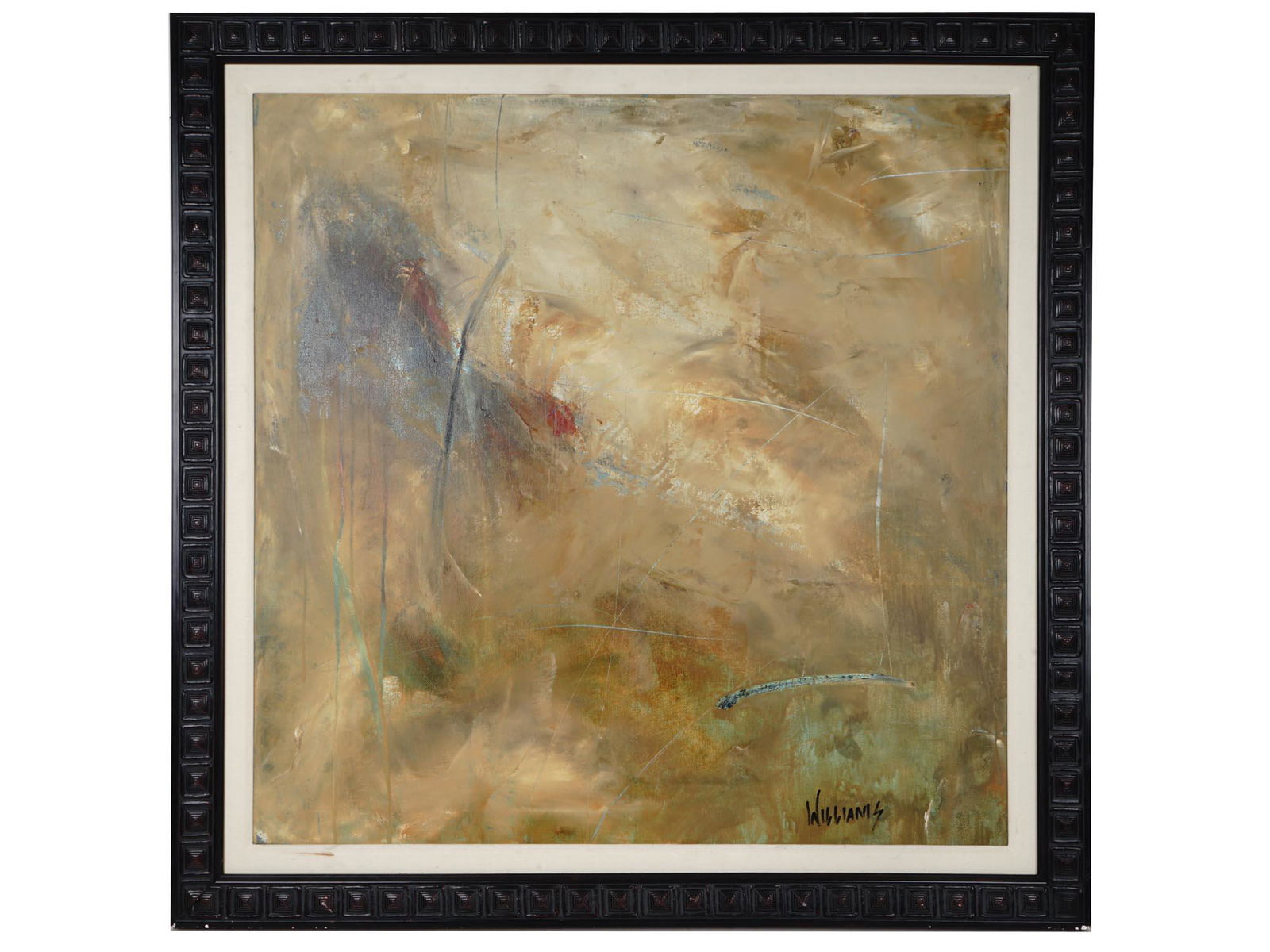 ABSTRACT OIL PAINTING SIGNED MICHELLE Y WILLIAMS (1 of 9)