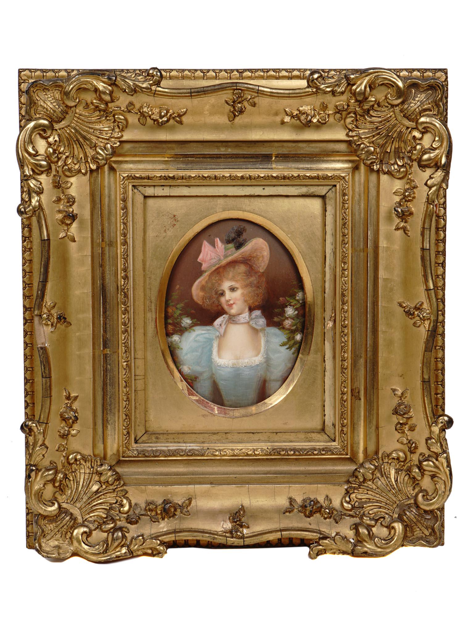 ANTIQUE FRENCH OIL PAINTING BY ADOLPHE MILLOT (1 of 12)