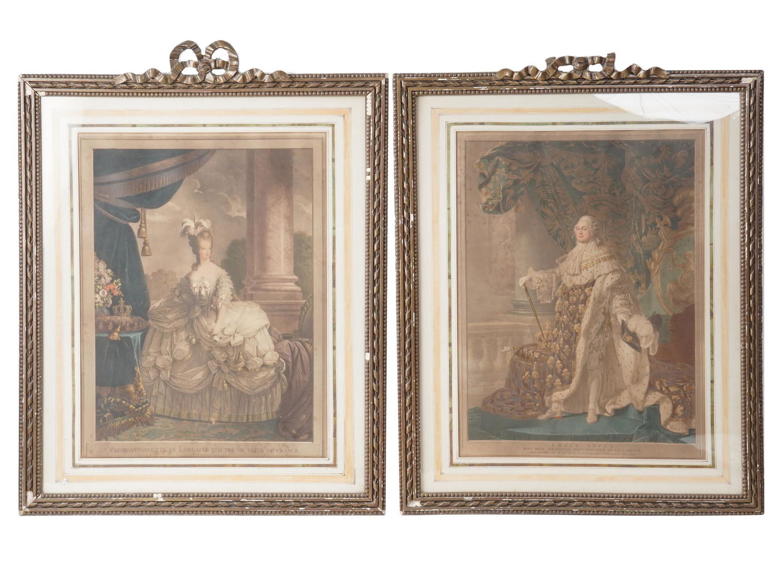 MARIE ANTOINETTE AND LOUIS XVI ANTIQUE ETCHINGS (1 of 8)