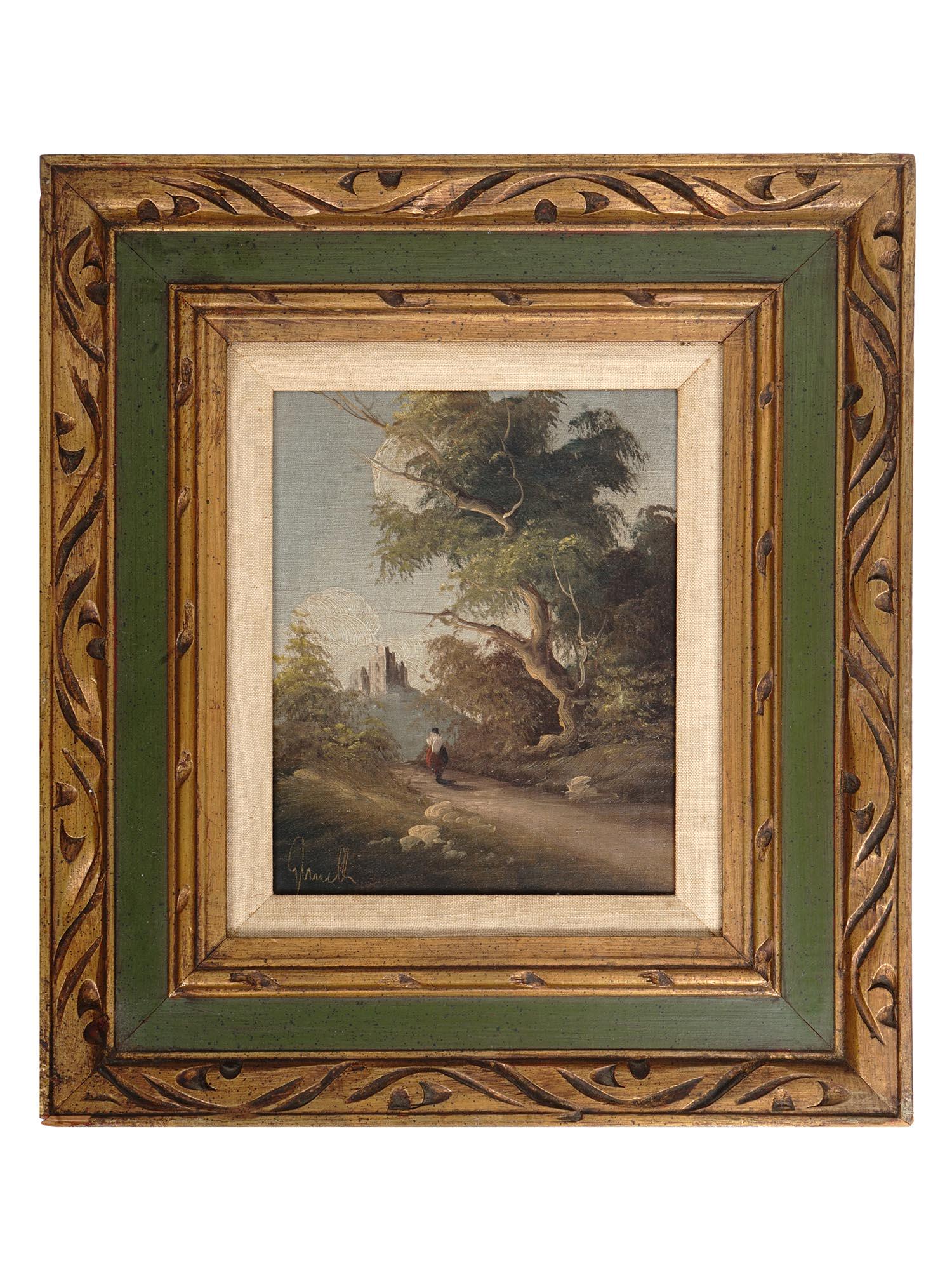 ATTRIBUTED TO EUGENE GLUCK LANDSCAPE OIL PAINTING (1 of 6)