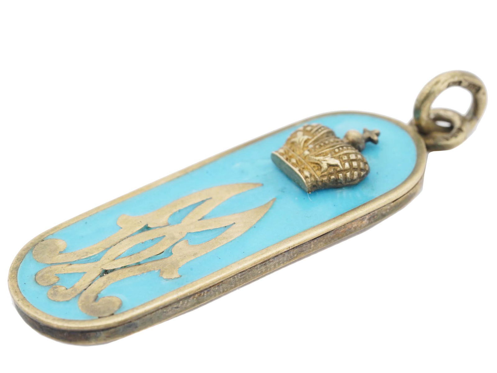 RUSSIAN SILVER ENAMEL MILITARY PENDANT (1 of 5)