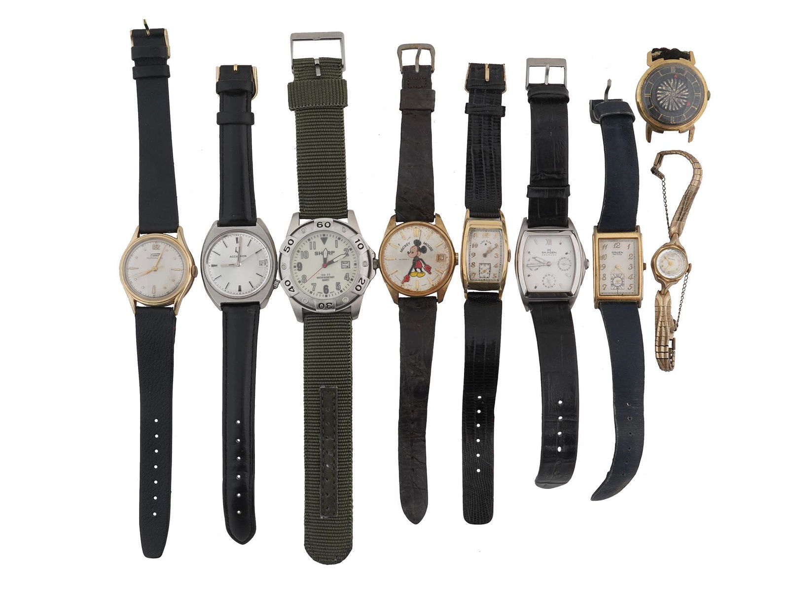 COLLECTION OF NINE VINTAGE VARIOUS WRIST WATCHES (1 of 7)