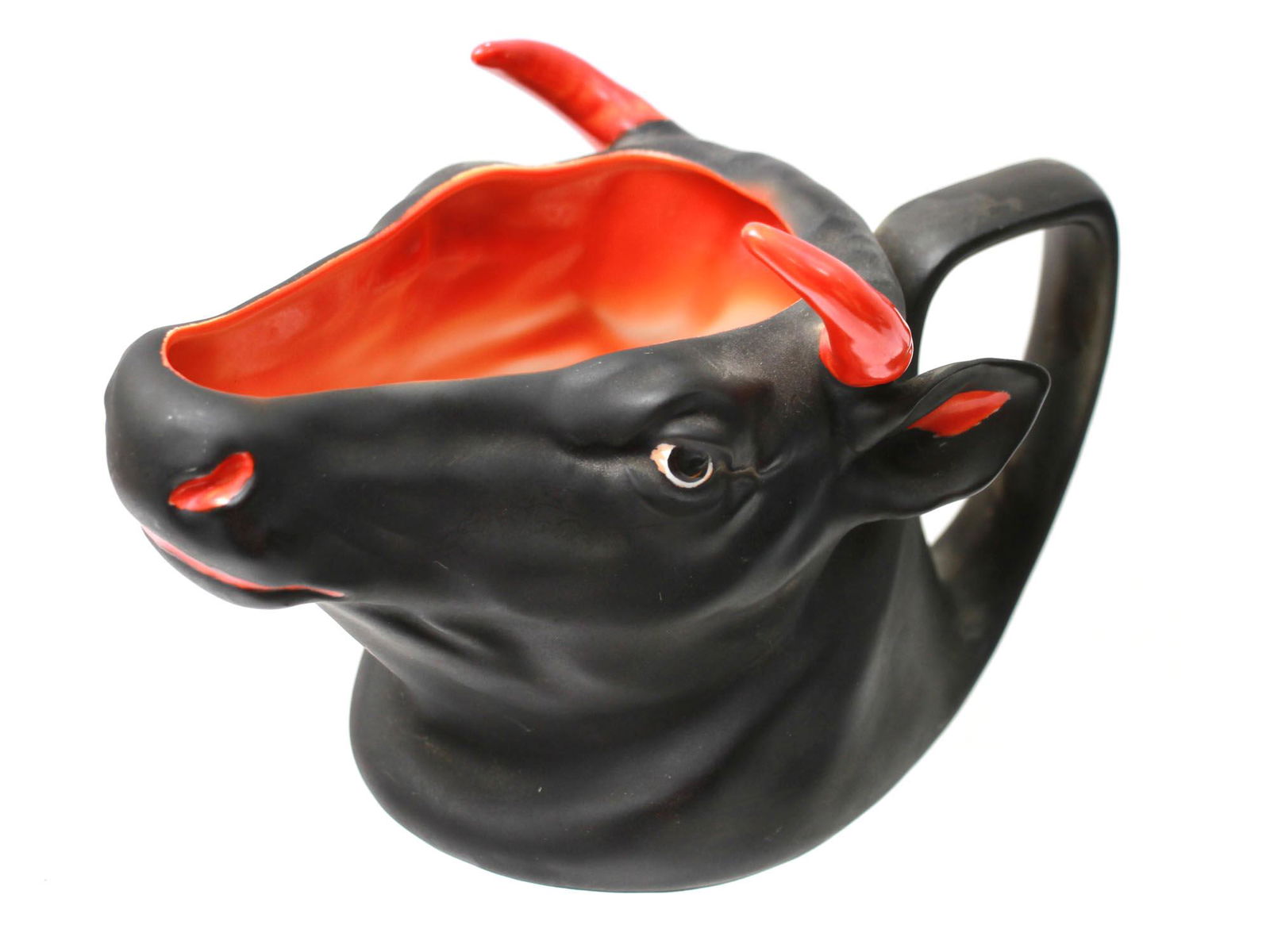 A ROYAL BAYREUTH PORCELAIN BULL MILK PITCHER (1 of 10)
