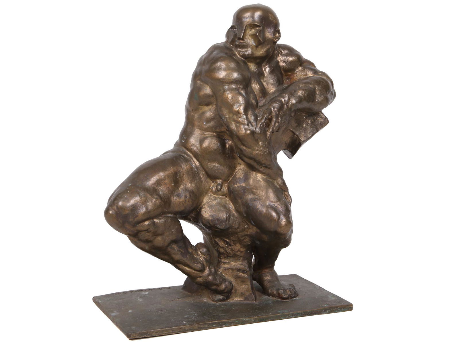 A RUSSIAN BRONZE SCULPTURE BY ANATOLY MIKHAILOV (1 of 6)