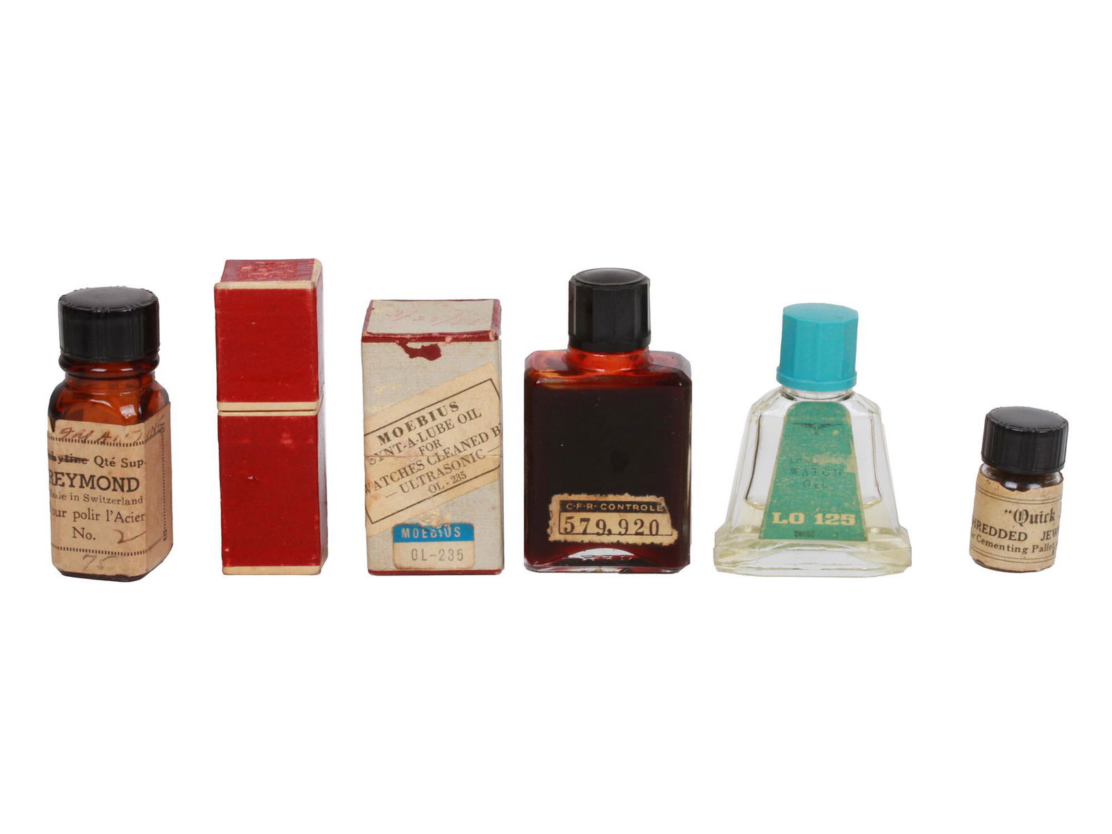 GROUP OF ANTIQUE VINTAGE WATCH MAKER TOOLS SUPPLY (1 of 12)