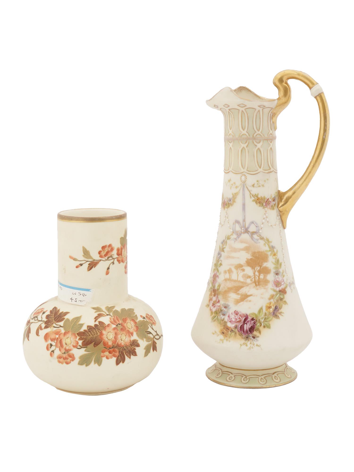 ROBERT HANKE AUSTRIAN PORCELAIN TALL JUG AND VASE (1 of 7)