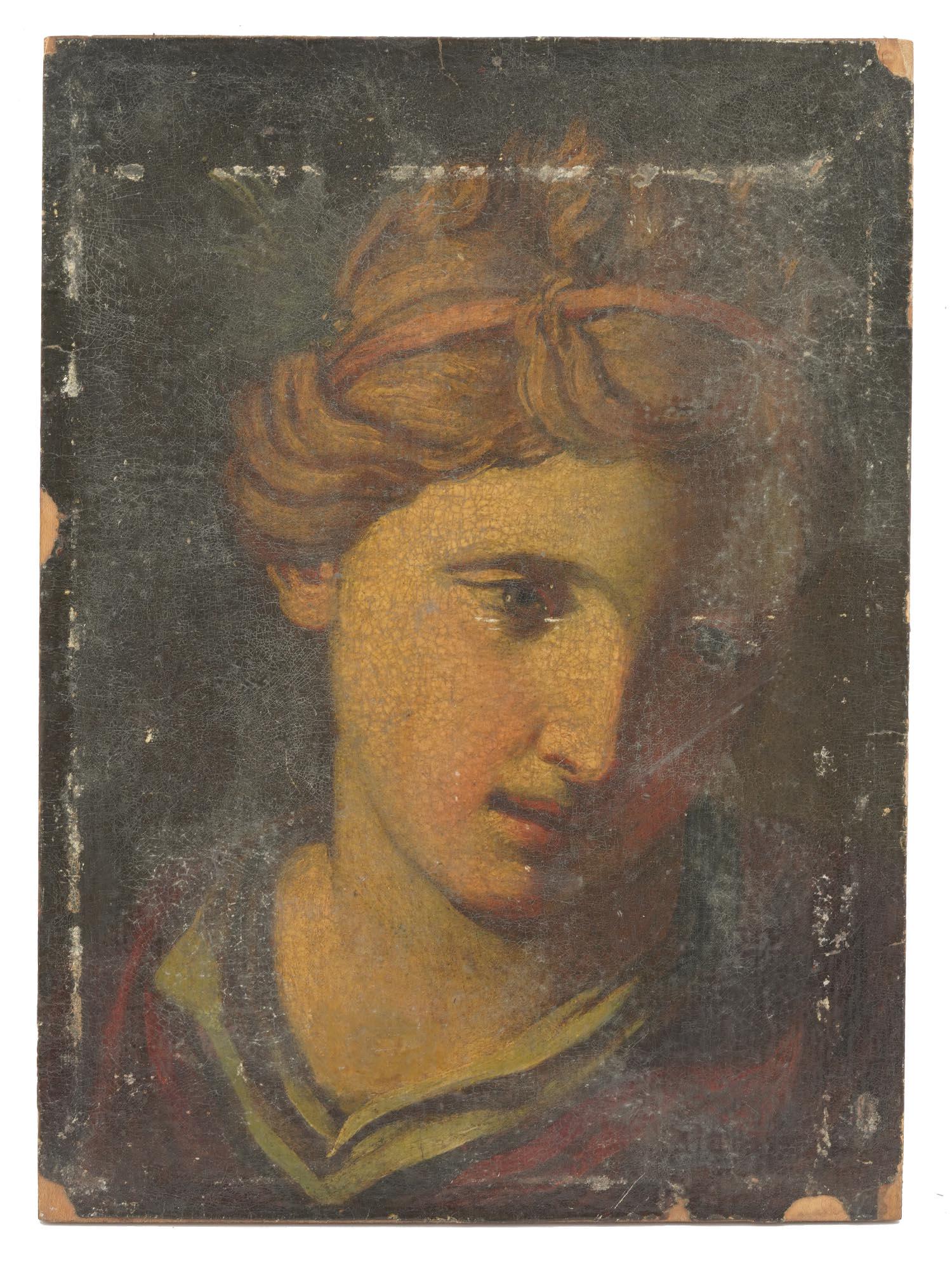 NEOCLASSIC ITALIAN SCHOOL PORTRAIT OIL PAINTING (1 of 3)