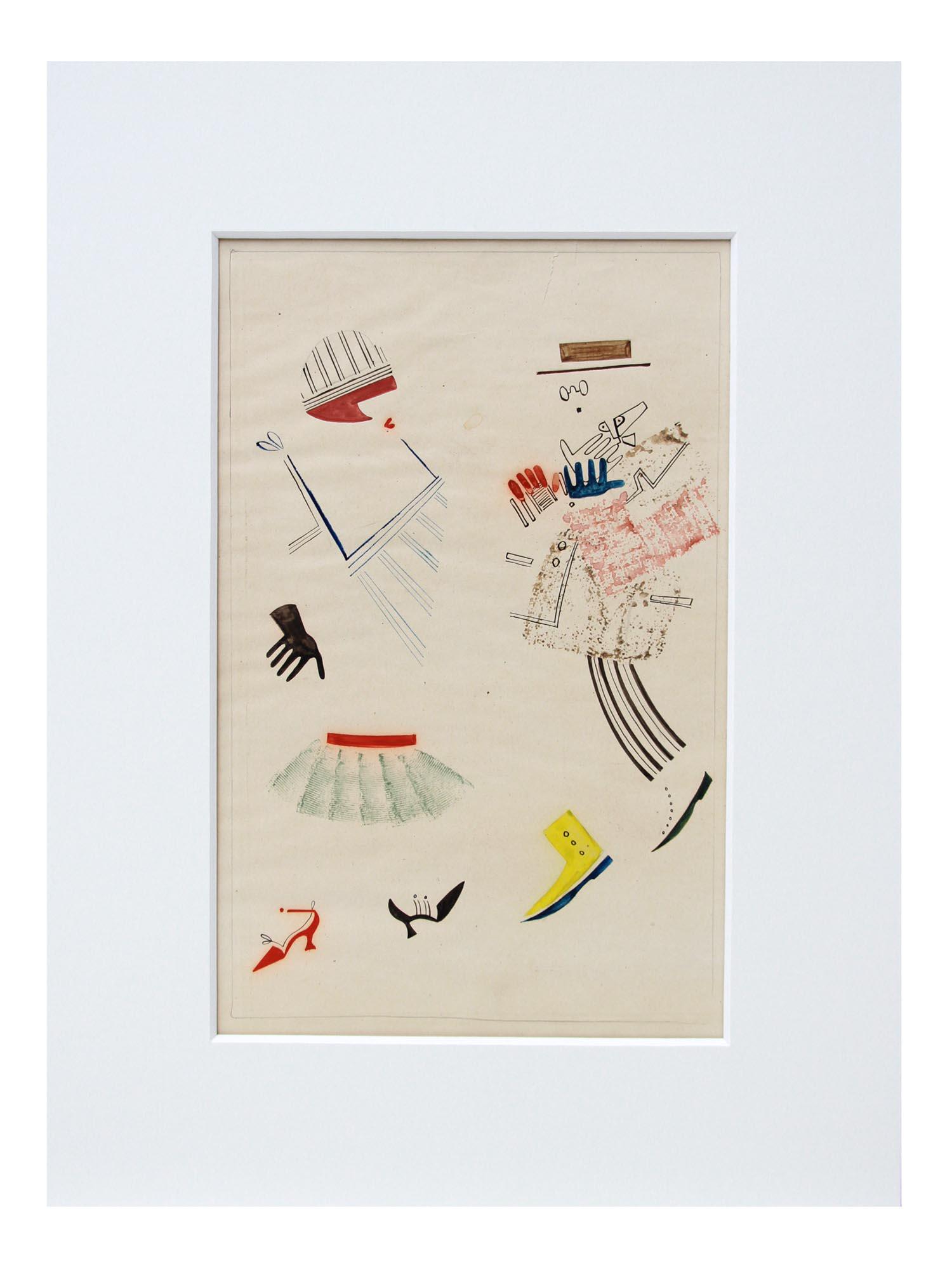 A RUSSIAN WATERCOLOR PAINTING BY VLADIMIR LEBEDEV (1 of 7)