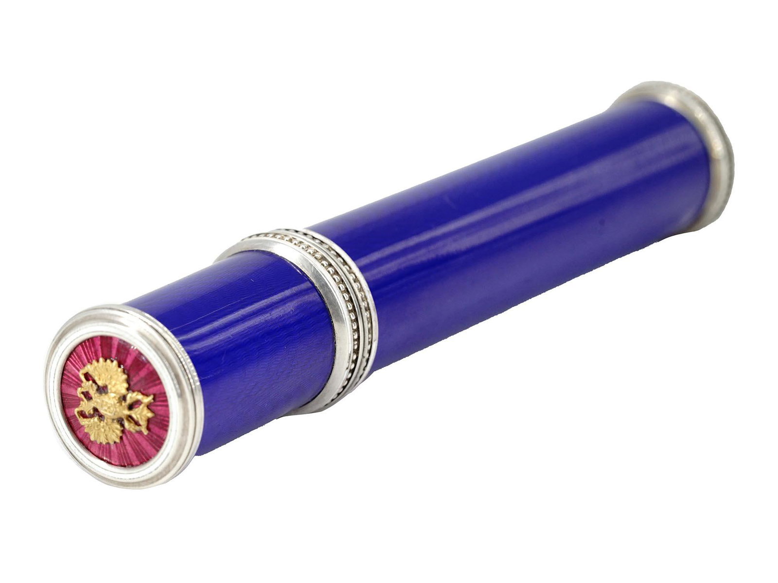 RUSSIAN 84 SILVER GUILLOCHE ENAMEL CIGAR CASE (1 of 7)