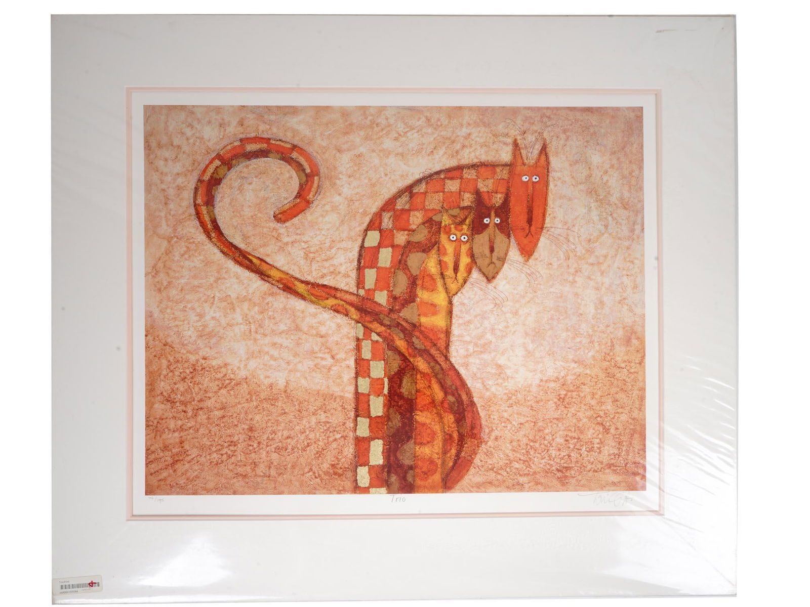 ENGLISH SIGNED GICLEE PRINT CATS BY TONI GOFFE (1 of 7)