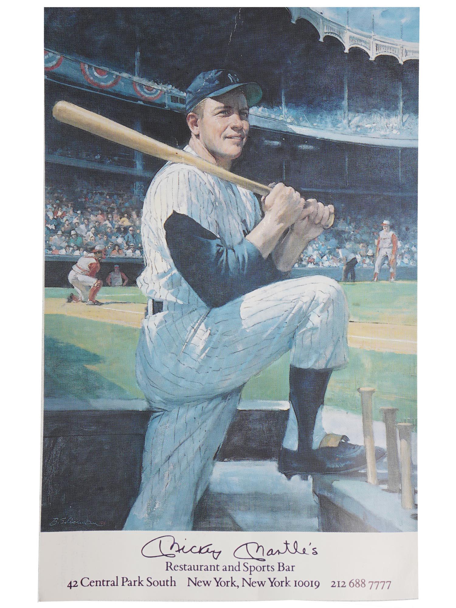 BASEBALL SPORT SET OF SIGNED POSTCARD AND POSTER (1 of 3)