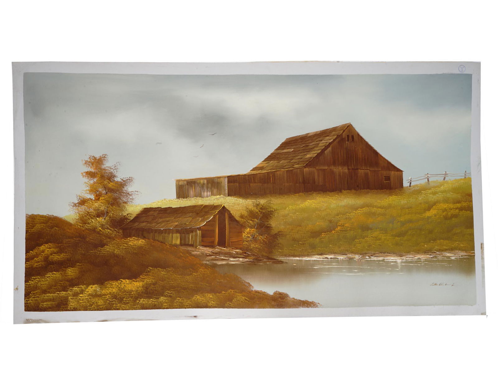 OIL ON CANVAS PAINTING ATTR. TO JULIAN BELL (1 of 6)