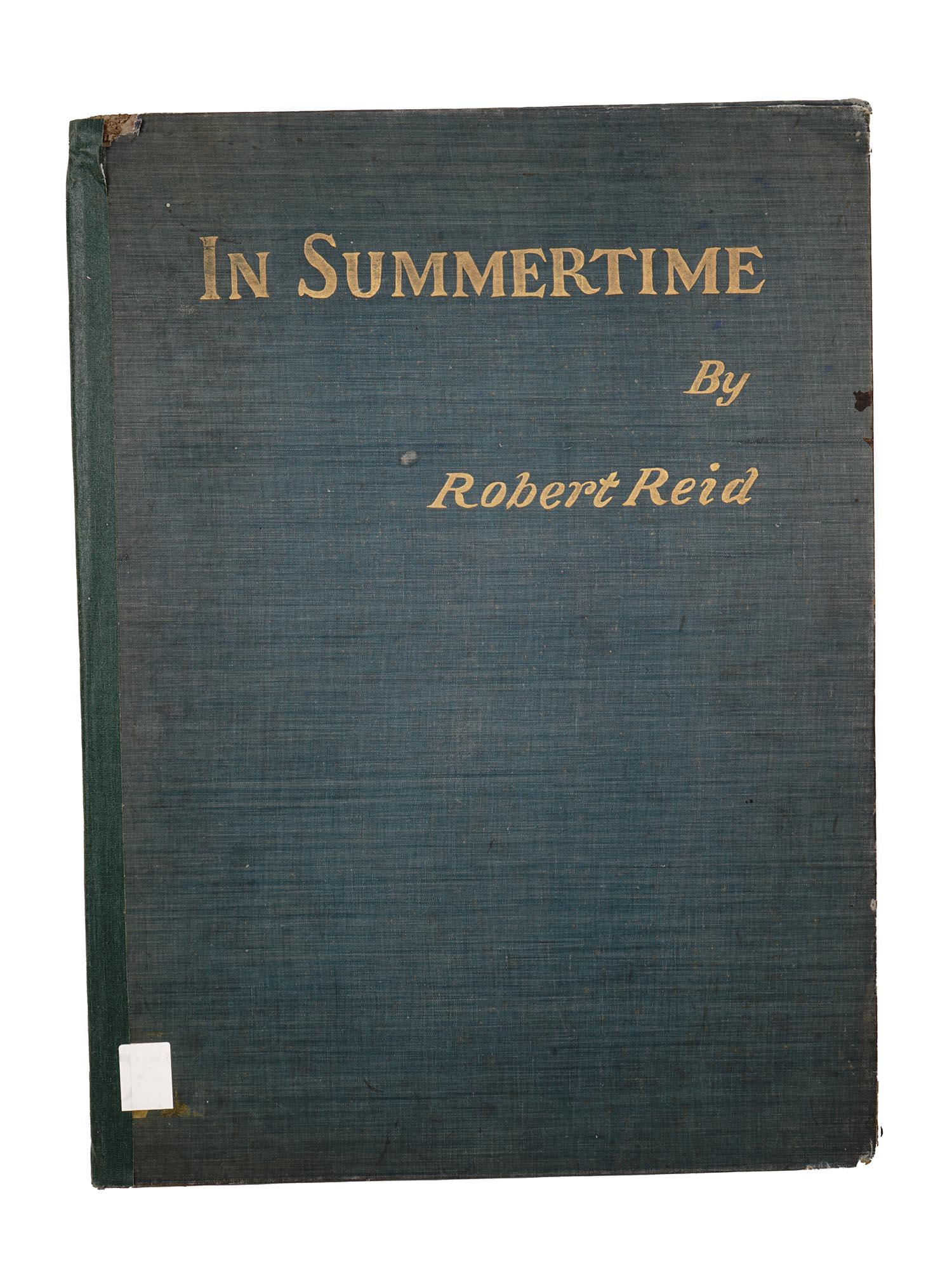 ANTIQUE 1900 BOOK IN SUMMERTIME BY ROBERT REID (1 of 12)