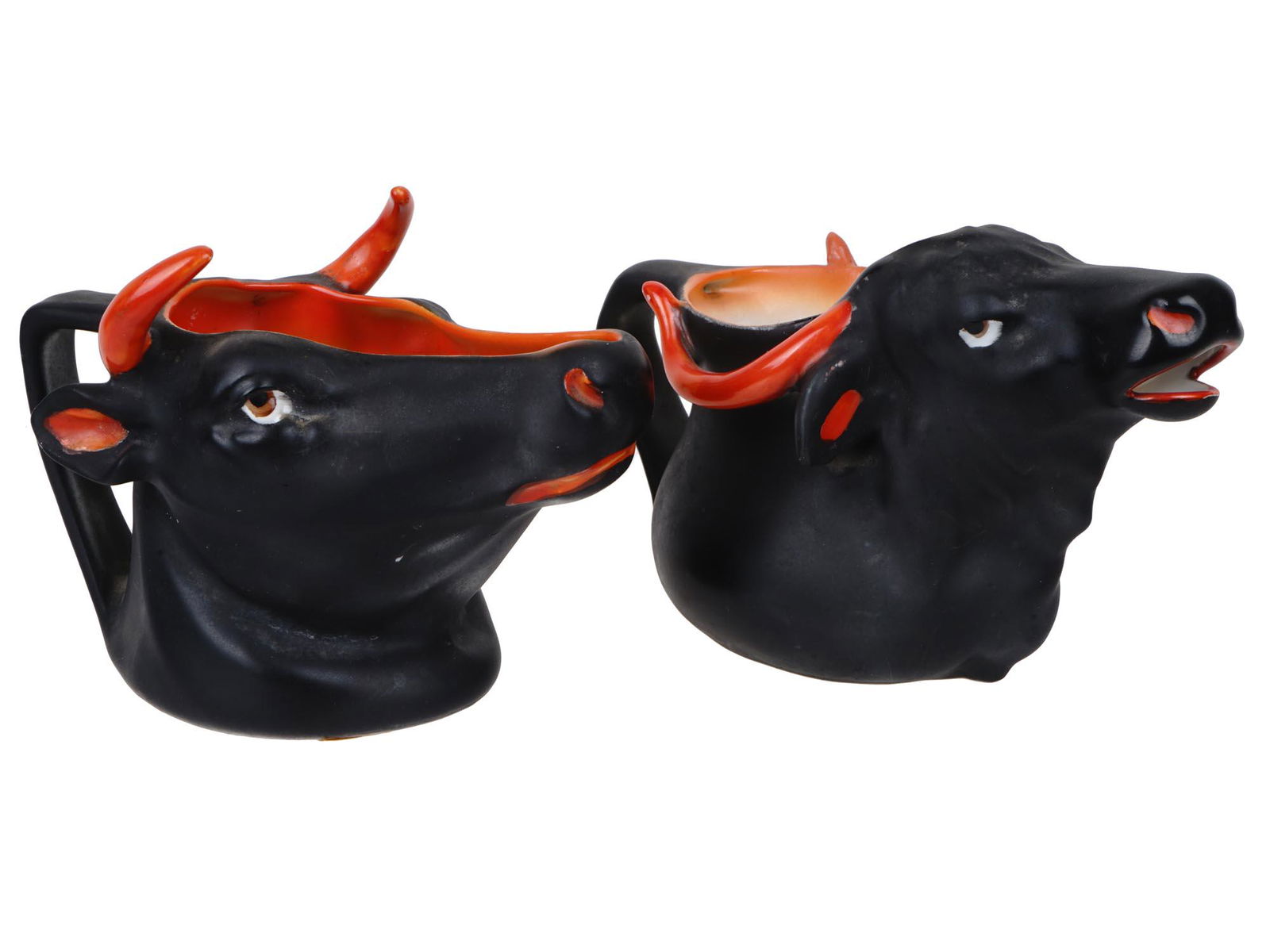 PORCELAIN BULLHEAD CREAMER PITCHER ROYAL BAYREUTH (1 of 10)