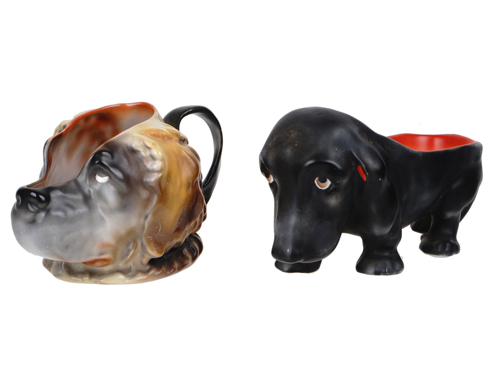 ST. BERNARD CREAMER AND DACHSHUND PIPE REST, 1920 (1 of 12)