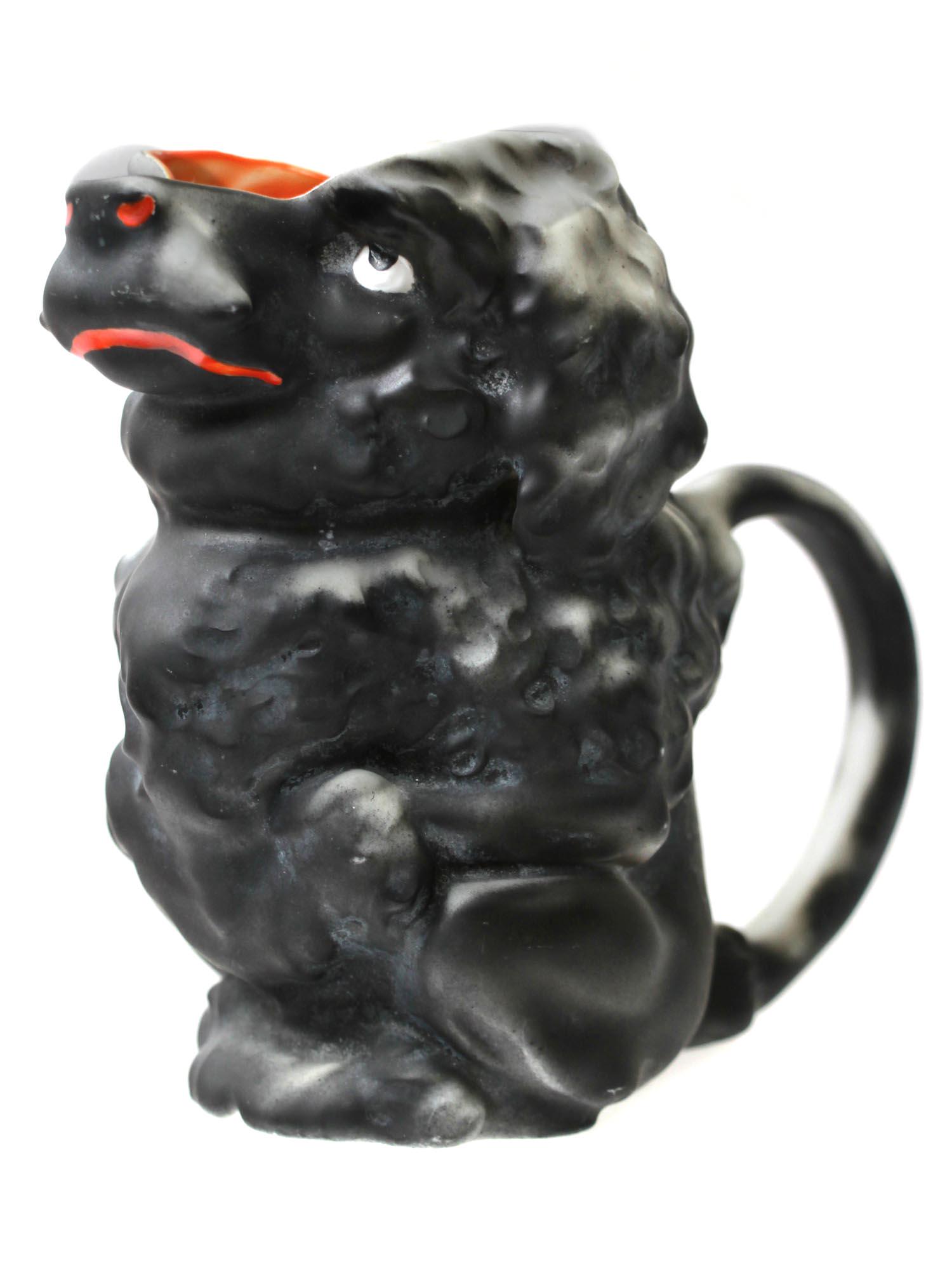A ROYAL BAYREUTH PORCELAIN POODLE WATER PITCHER (1 of 7)