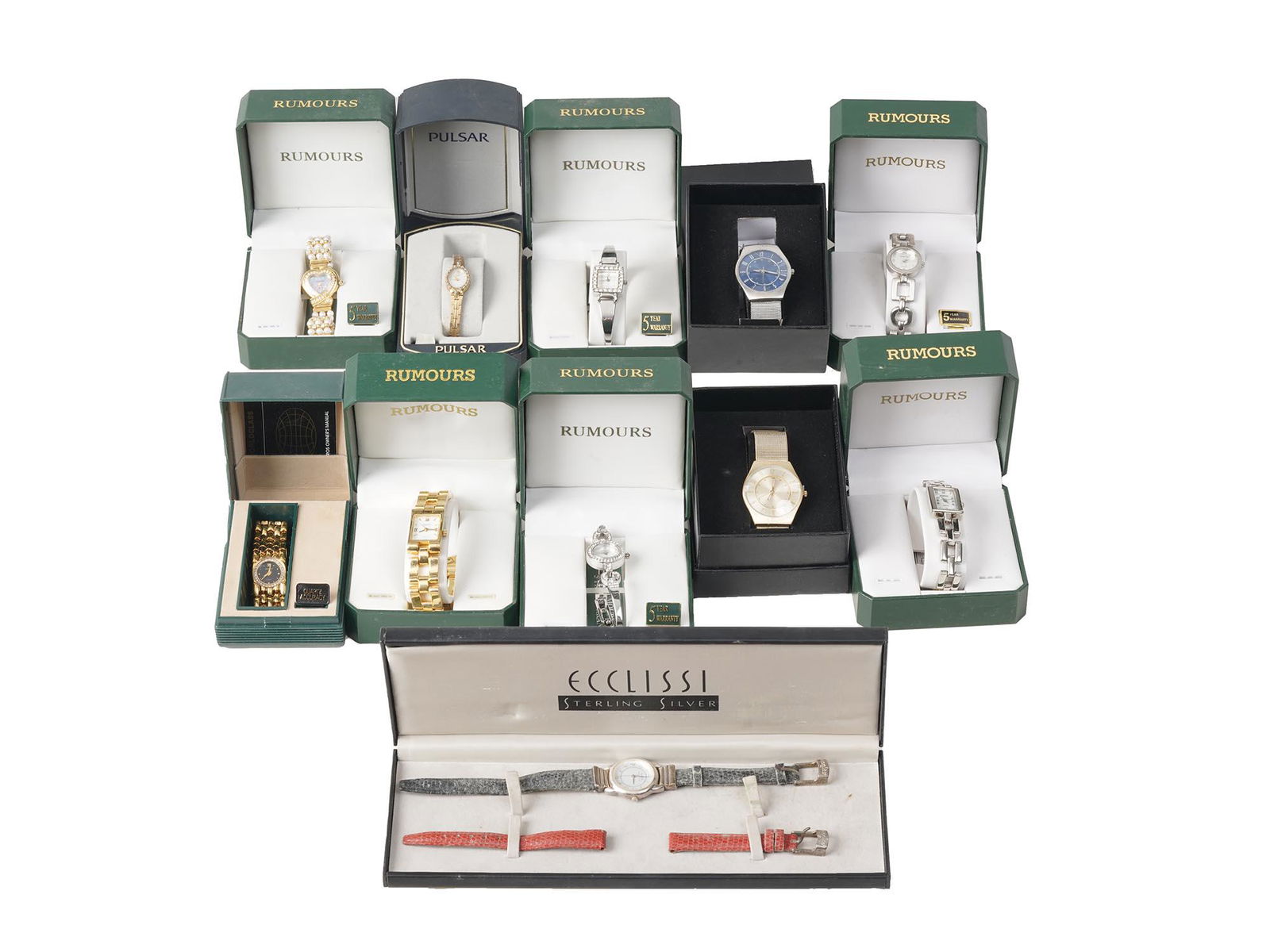 LOT OF WOMENS WATCHES RUMOURS PULSAR ECCLISSI IOB (1 of 12)