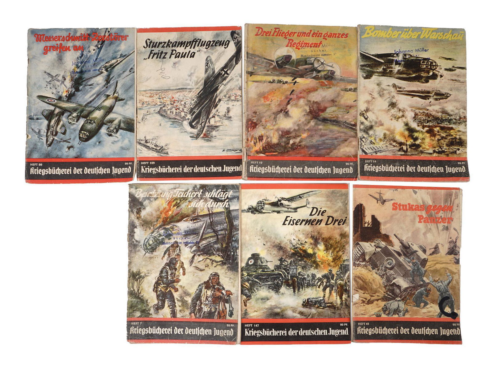 WWII GERMAN TEEN MAGAZINES KRIEGSBUCHEREI SERIES (1 of 12)