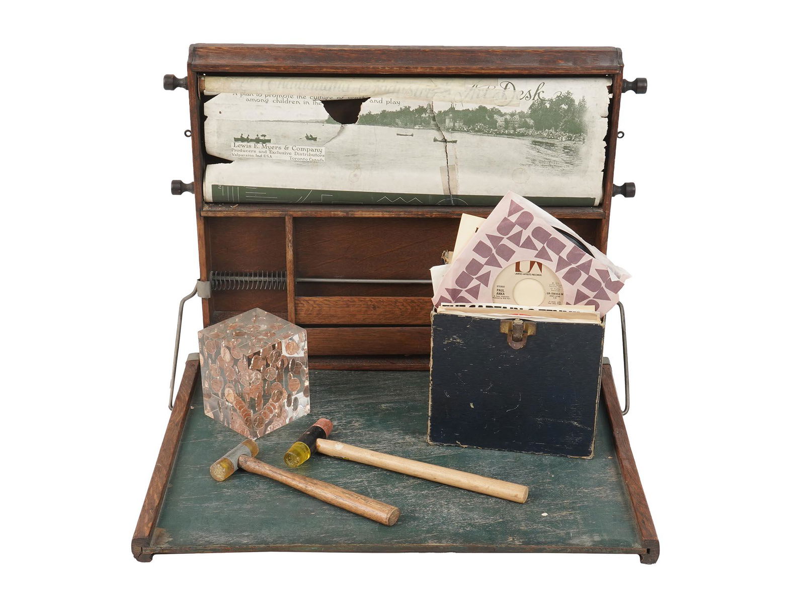 ANTIQUE 1913 CHAUPAUQUA ART DESK BY LEWIS E MYERS (1 of 12)