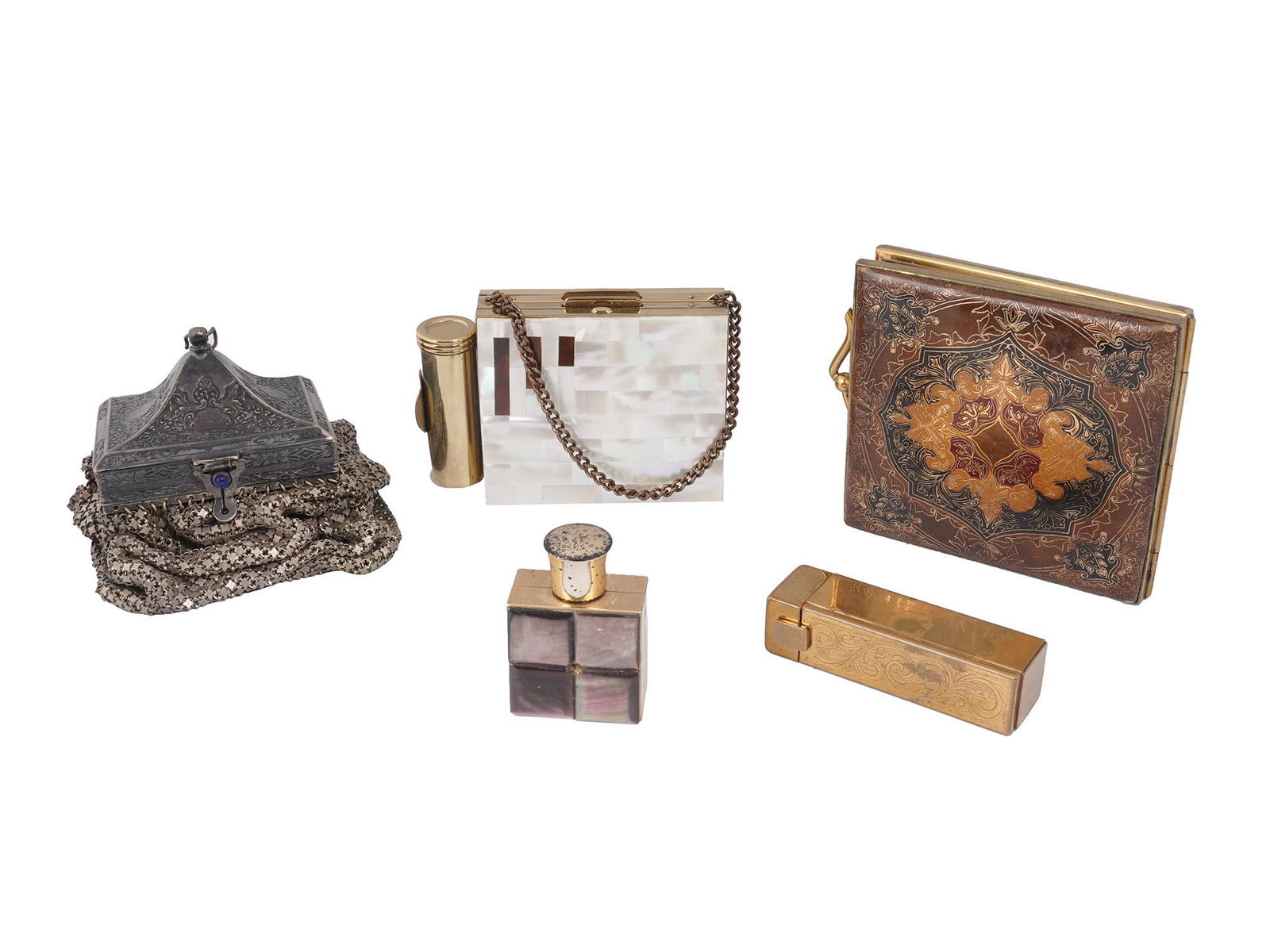 ANTIQUE VINTAGE ART DECO LADIES VANITY ITEMS (1 of 8)