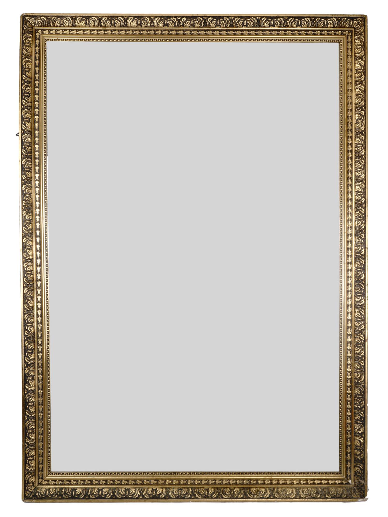 LARGE ANTIQUE MIRROR WITH GOLDEN ORNATE FRAME (1 of 4)