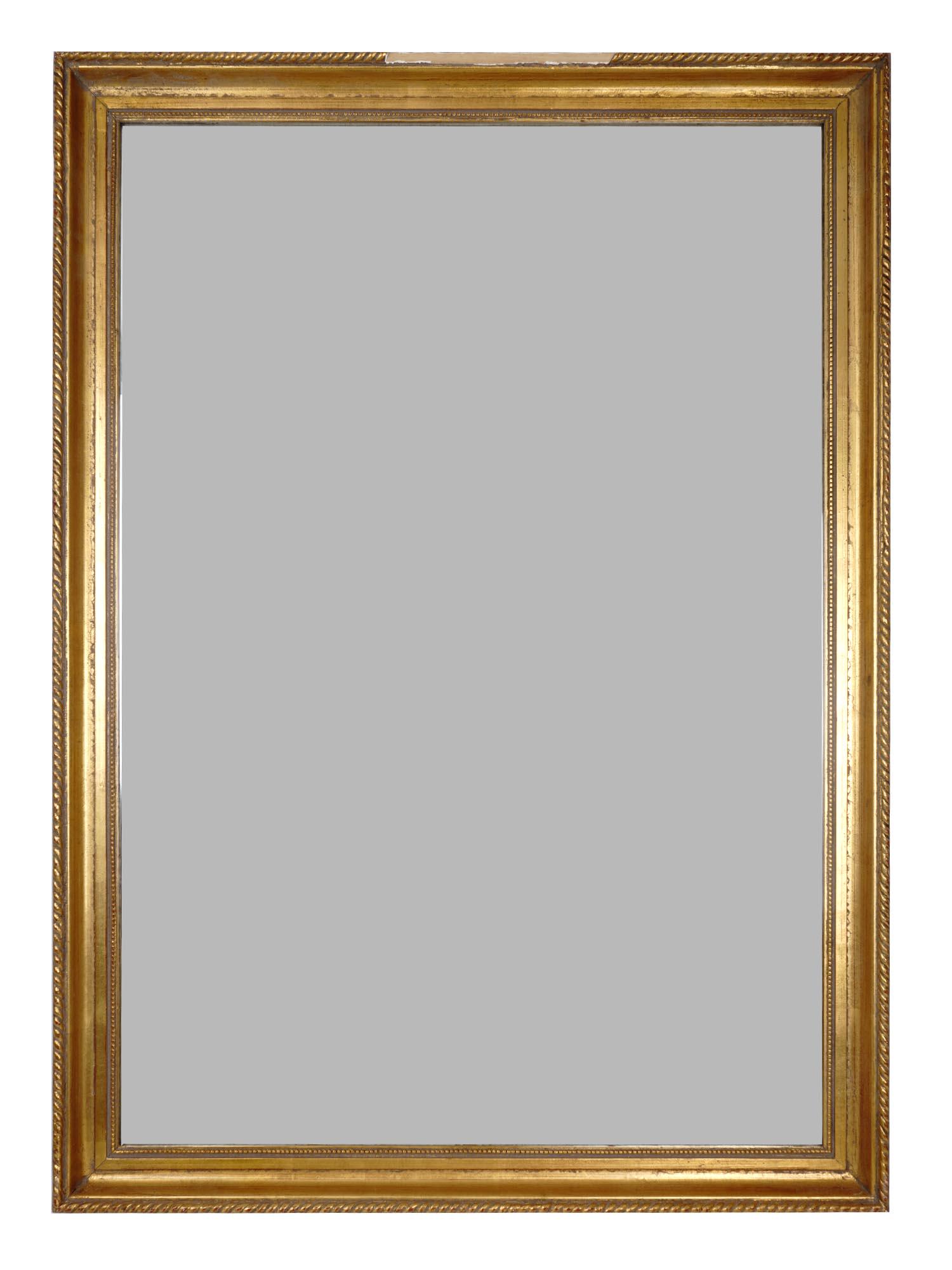 LARGE ANTIQUE MIRROR WITH CLASSICAL GOLDEN FRAME (1 of 5)