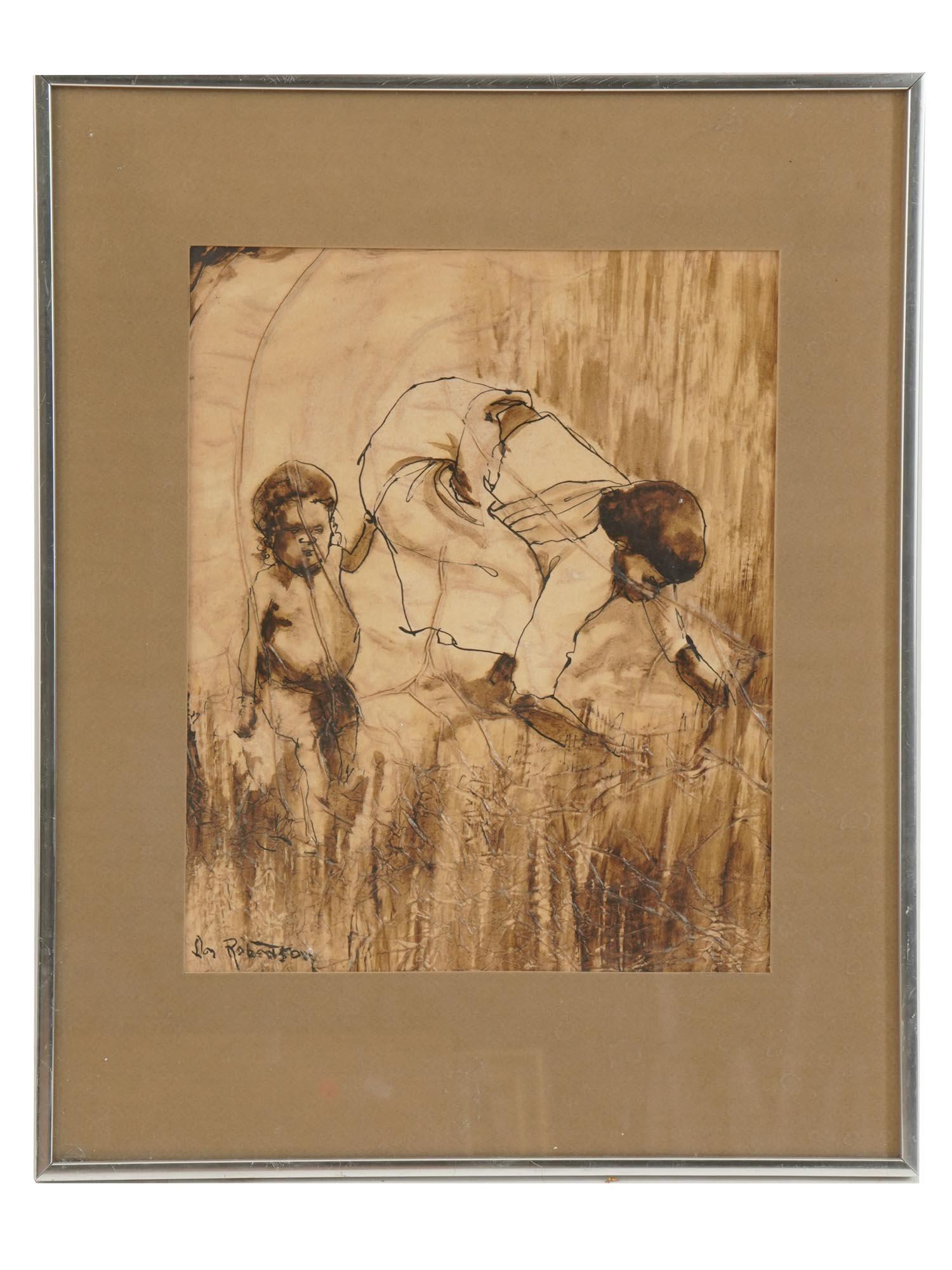 AMERICAN MIXED MEDIA PAINTING BY DONALD ROBERTSON (1 of 6)