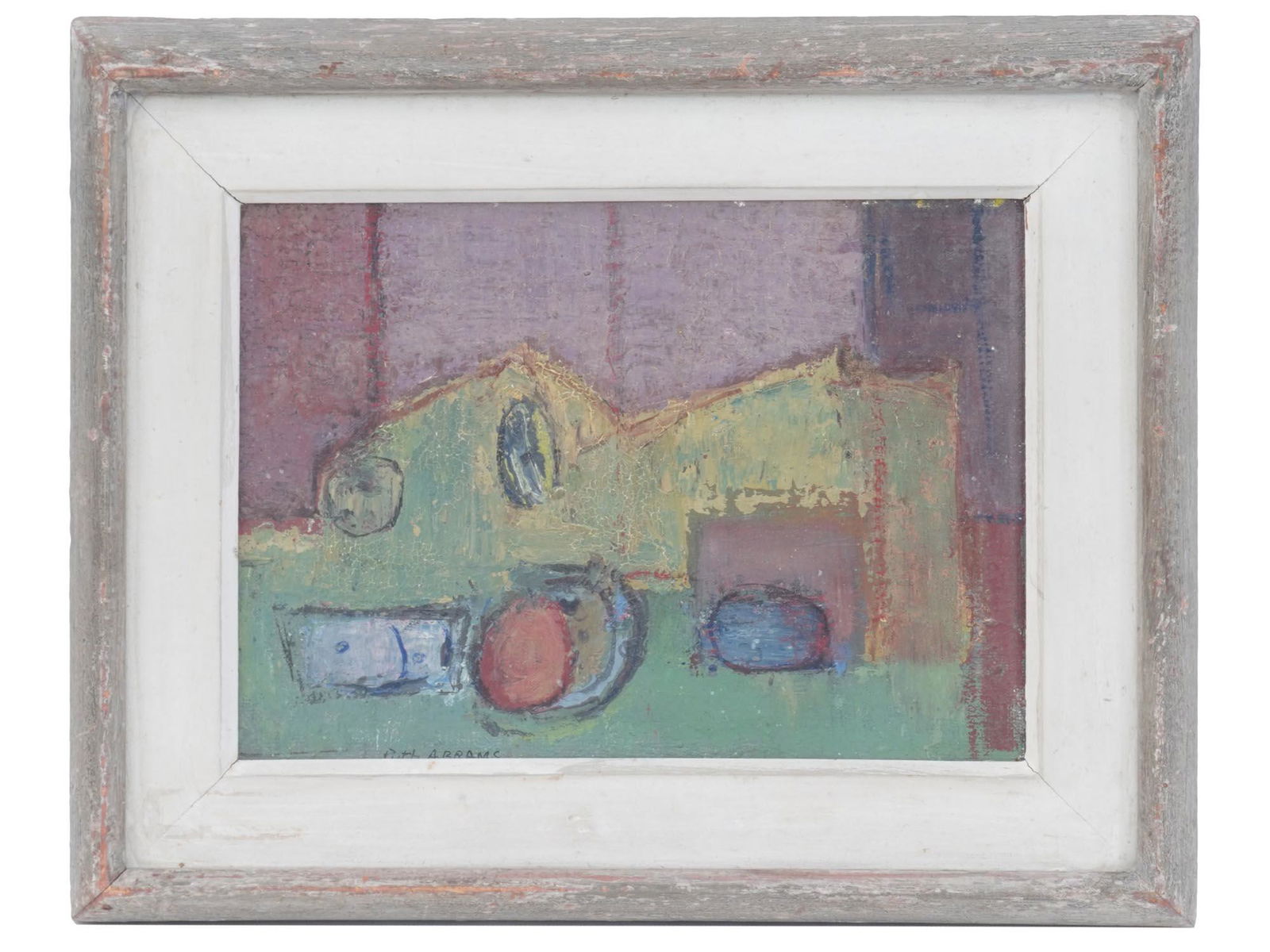 AMERICAN ABSTRACT OIL PAINTING BY RUTH ABRAMS (1 of 6)