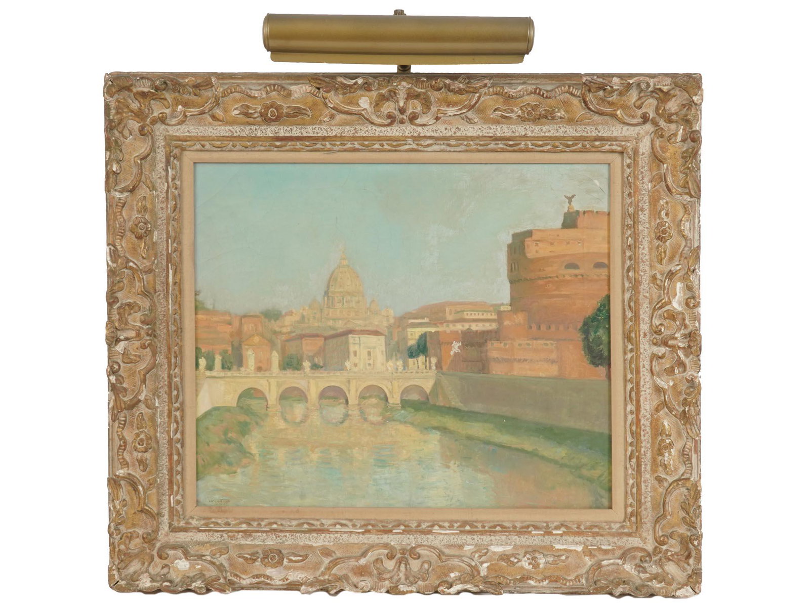 IMPRESSIONIST CITYSCAPE OIL PAINTING VIEW OF ROME (1 of 7)