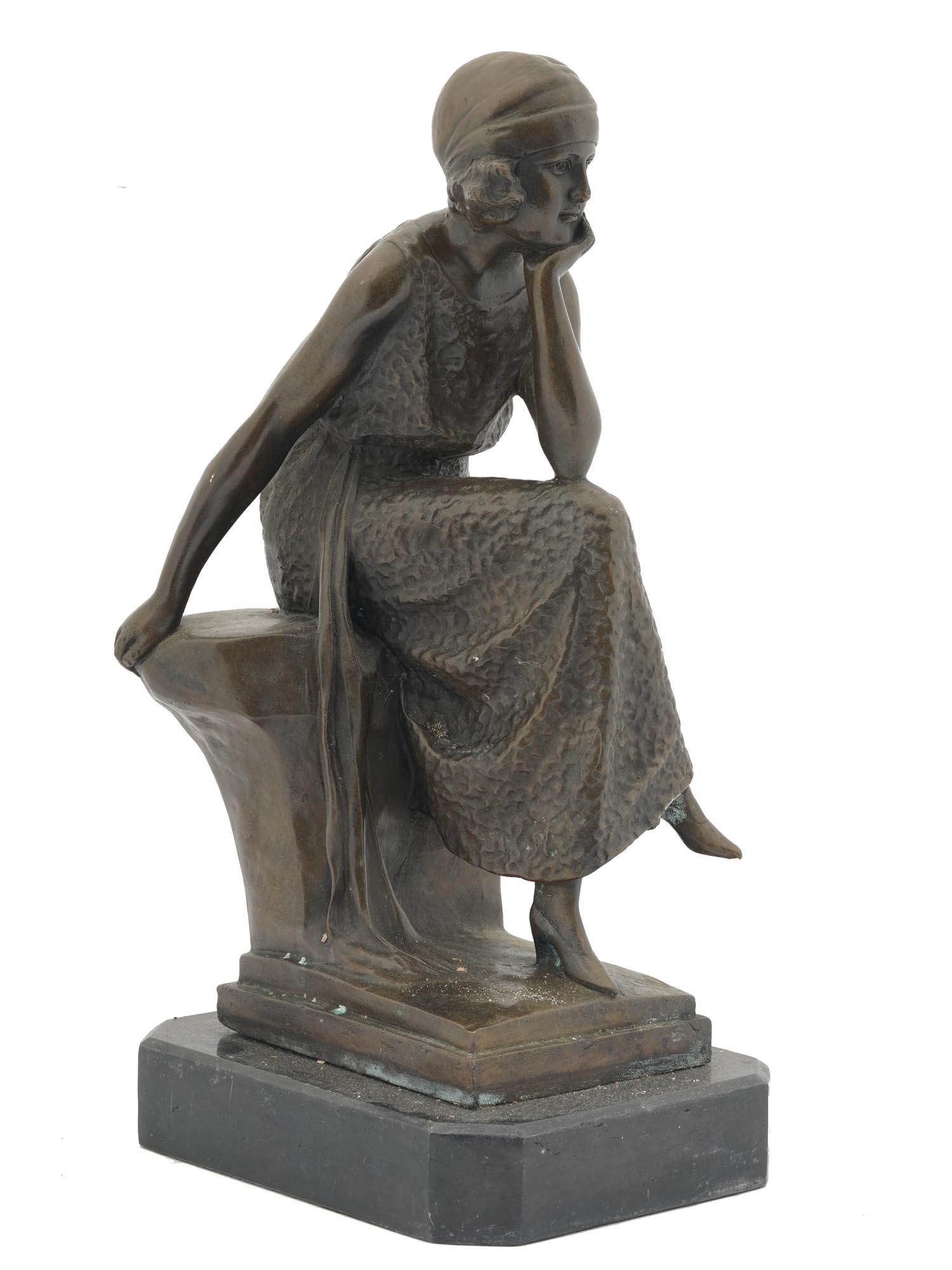 ART DECO BRONZE SCULPTURE AFTER DEMETRE CHIPARUS (1 of 8)