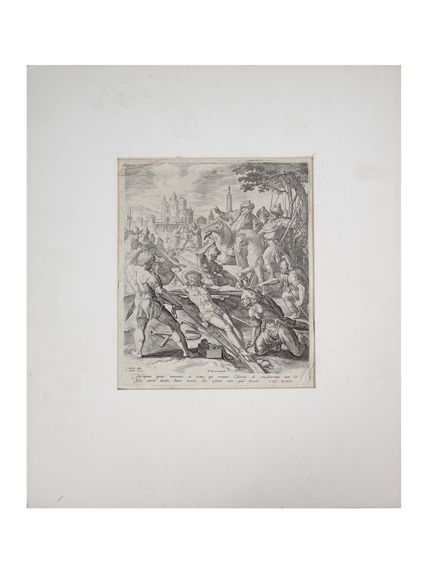 ANTIQUE ENGRAVING PASSION OF JESUS BY JAN SADELER (1 of 12)