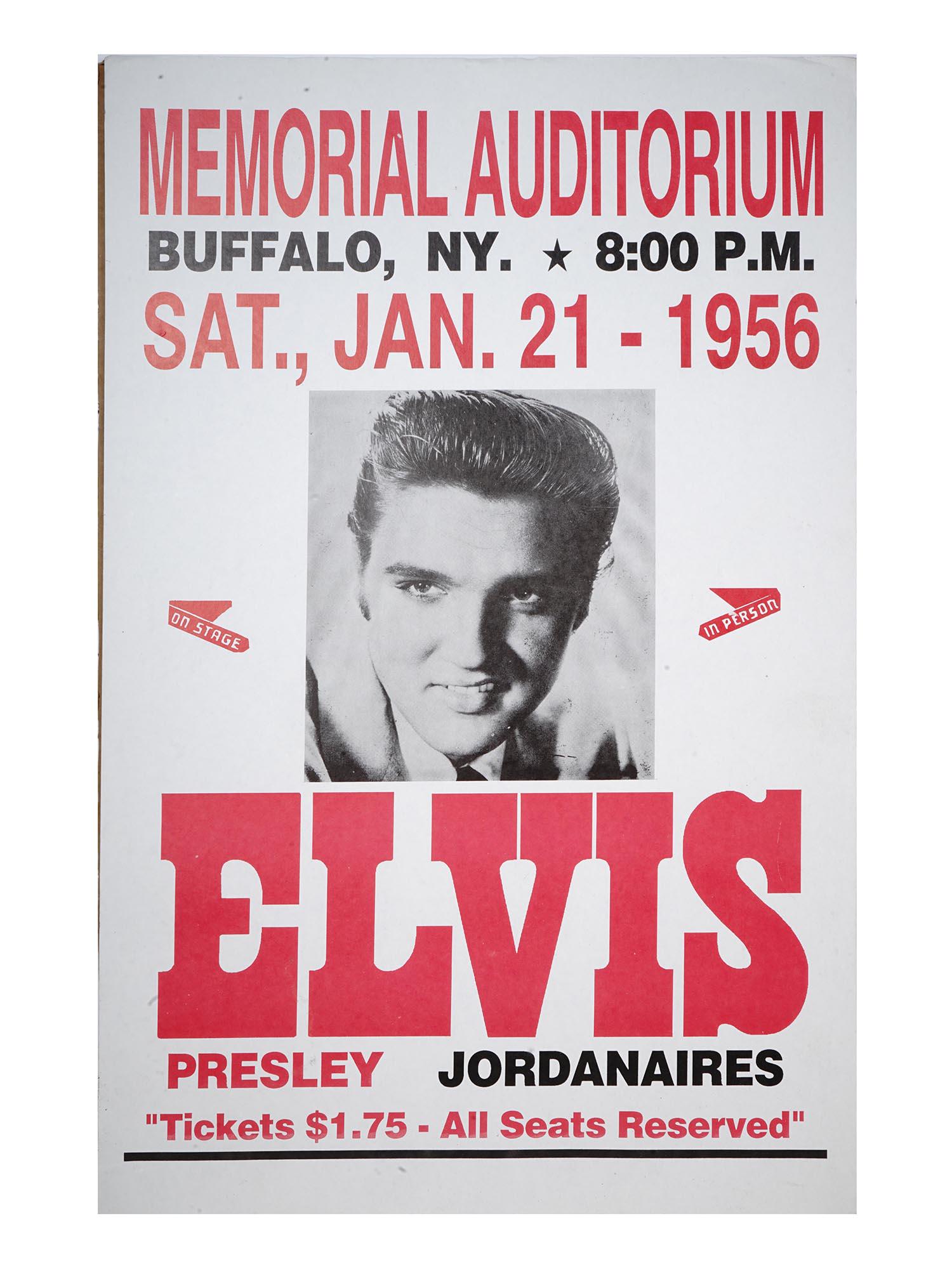 VINTAGE ELVIS PRESLEY BUFFALO CONCERT POSTER (1 of 5)