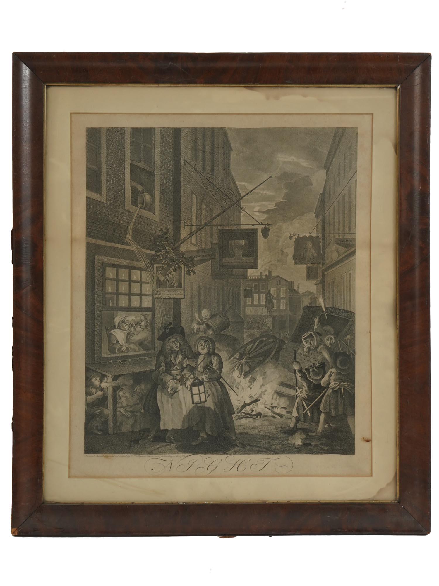 ANTIQUE ENGLISH ENGRAVING AFTER WILLIAM HOGARTH (1 of 12)
