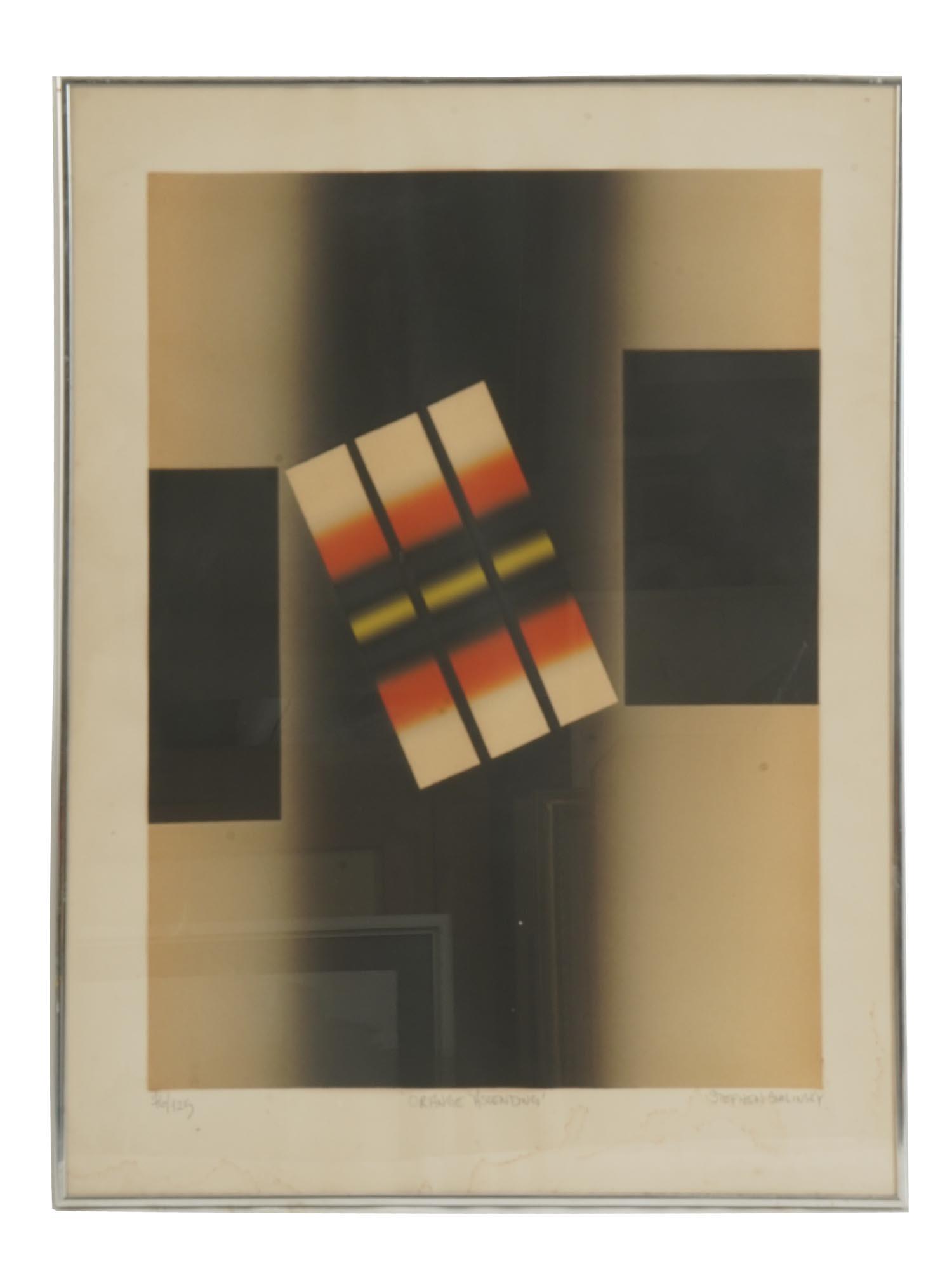 ABSTRACT AQUATINT PRINT SIGNED STEPHEN SHOLINSKY (1 of 5)