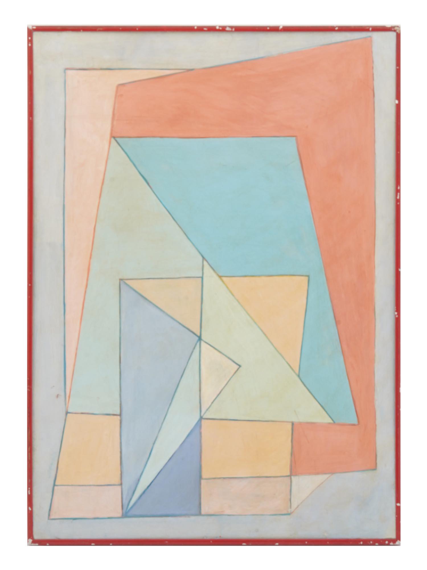 POLISH ABSTRACT OIL PAINTING BY HENRYK STAZEWSKI (1 of 5)