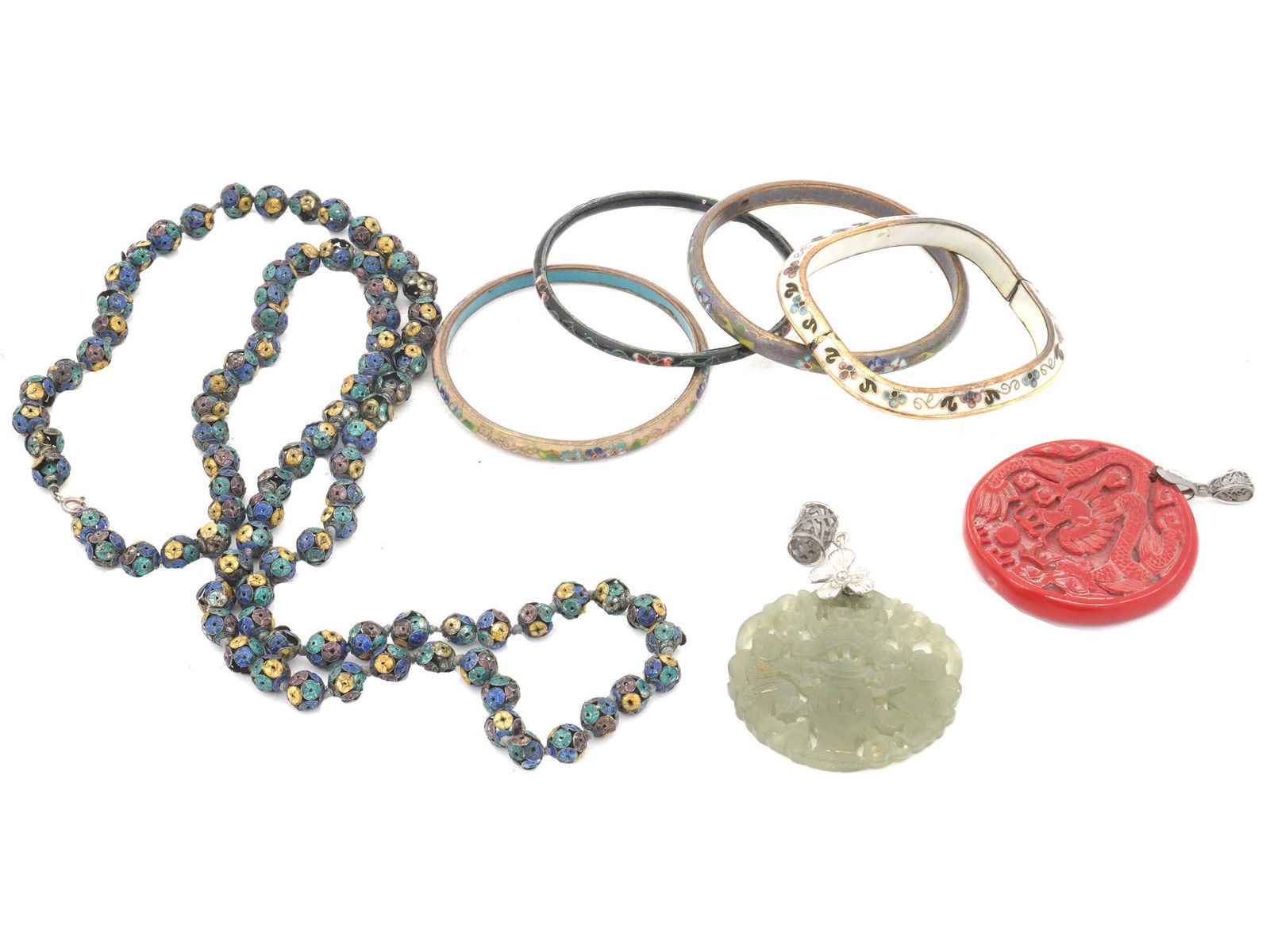 VINTAGE MID CENTURY ASIAN ORIENTAL JEWELRY (1 of 7)