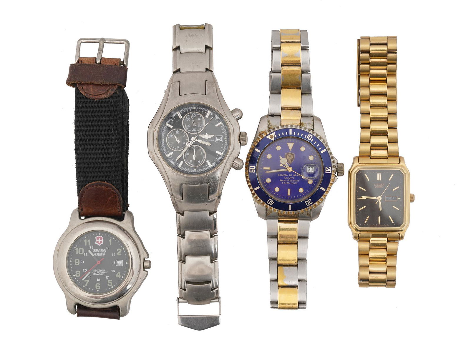 COLLECTION OF FOUR VARIOUS MENS WRISTWATCHES (1 of 12)