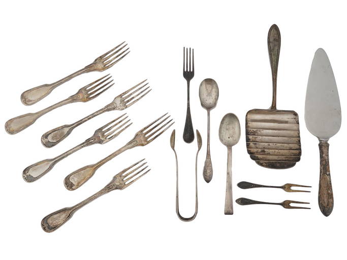 Antique Silver Cutlery By Hessenberg Samuel Kirk