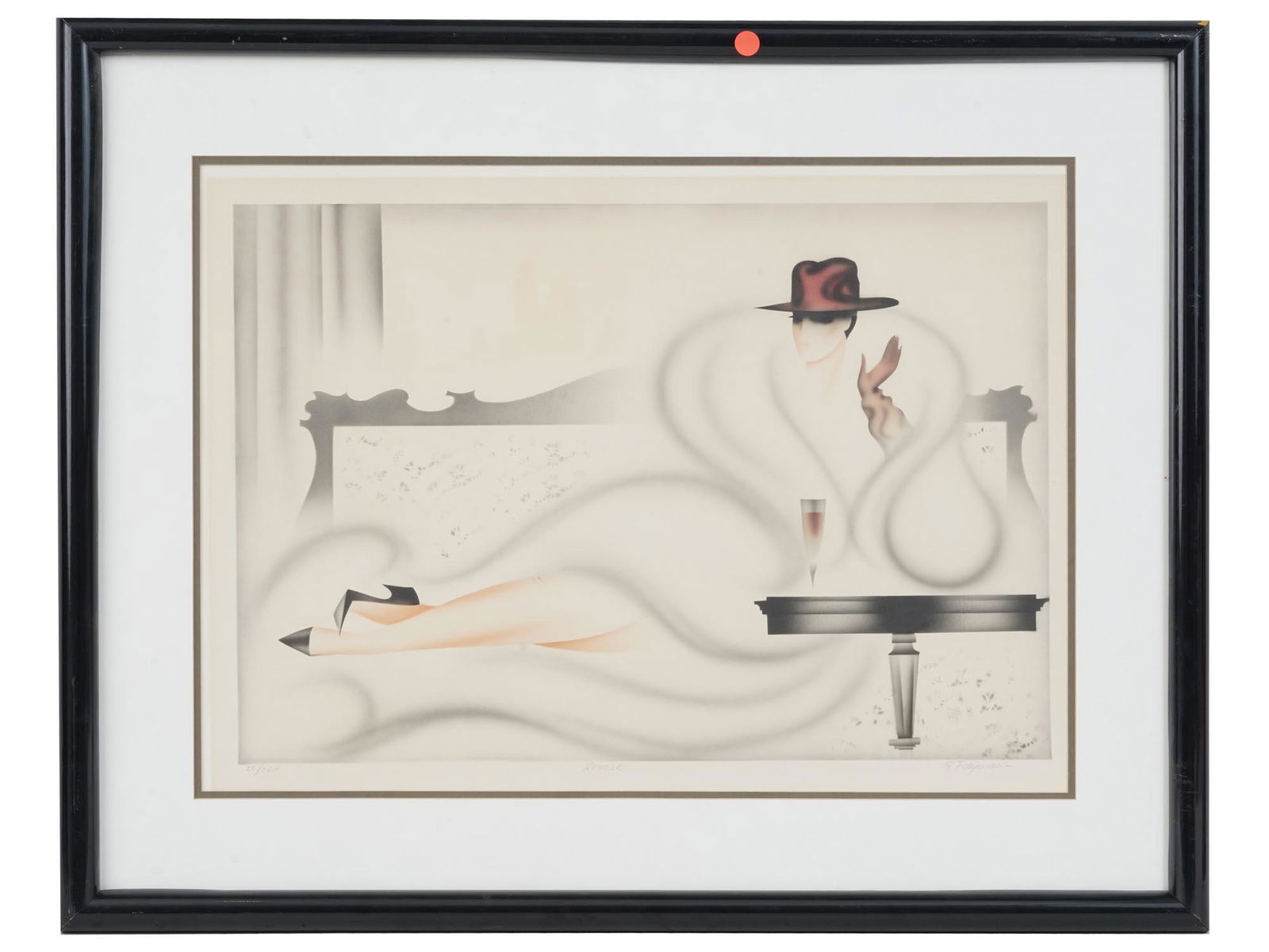 ART DECO LITHOGRAPH PORTRAIT AFTER ERIK FREYMAN (1 of 6)