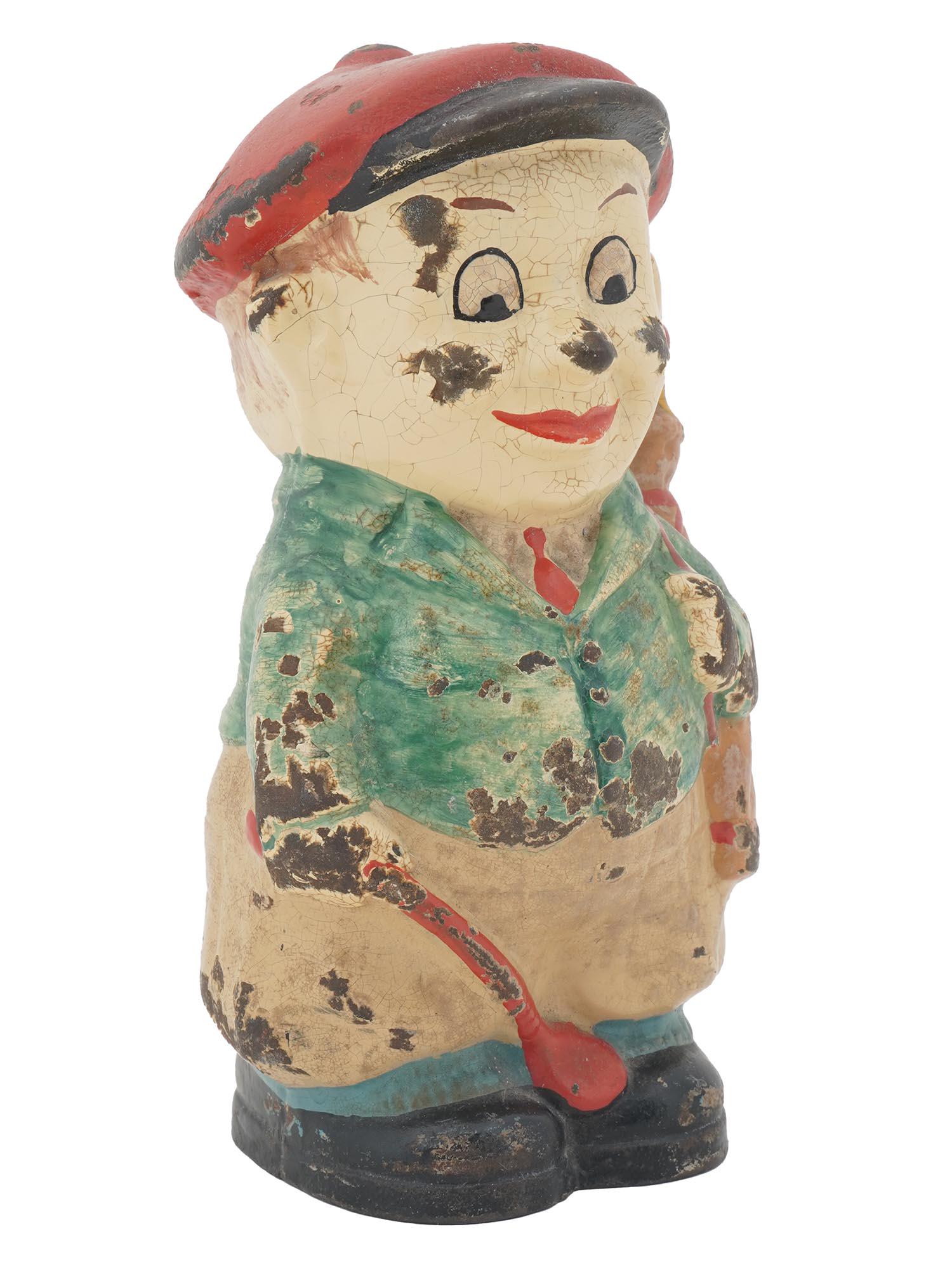 VINTAGE CAST IRON BOY GOLFER DOOR STOP (1 of 7)